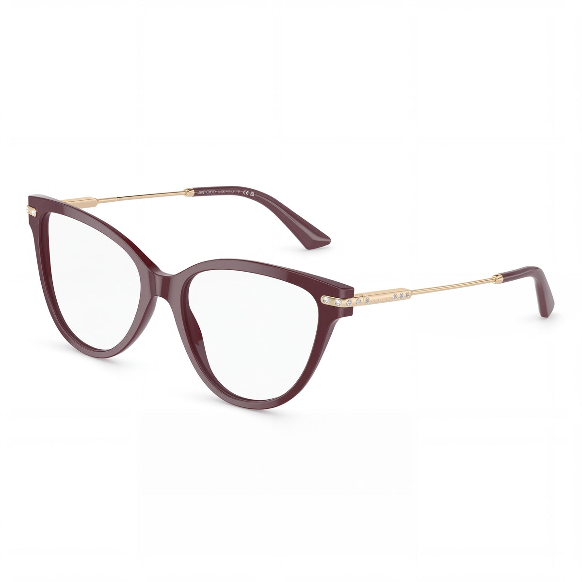JIMMY CHOO Women's Luxury Stylish Timeless Design Premium Acetate Multicolor Eyewear, 54mm Lens Width, Photo 1