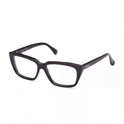 MaxMara MM5112 Women's Plastic Ophthalmic Eyeglasses Shiny Black 54mm