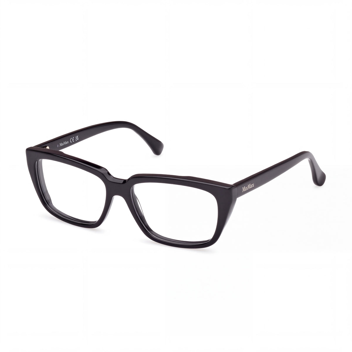 MaxMara MM5112 Women's Plastic Ophthalmic Eyeglasses Shiny Black 54mm, Photo 1