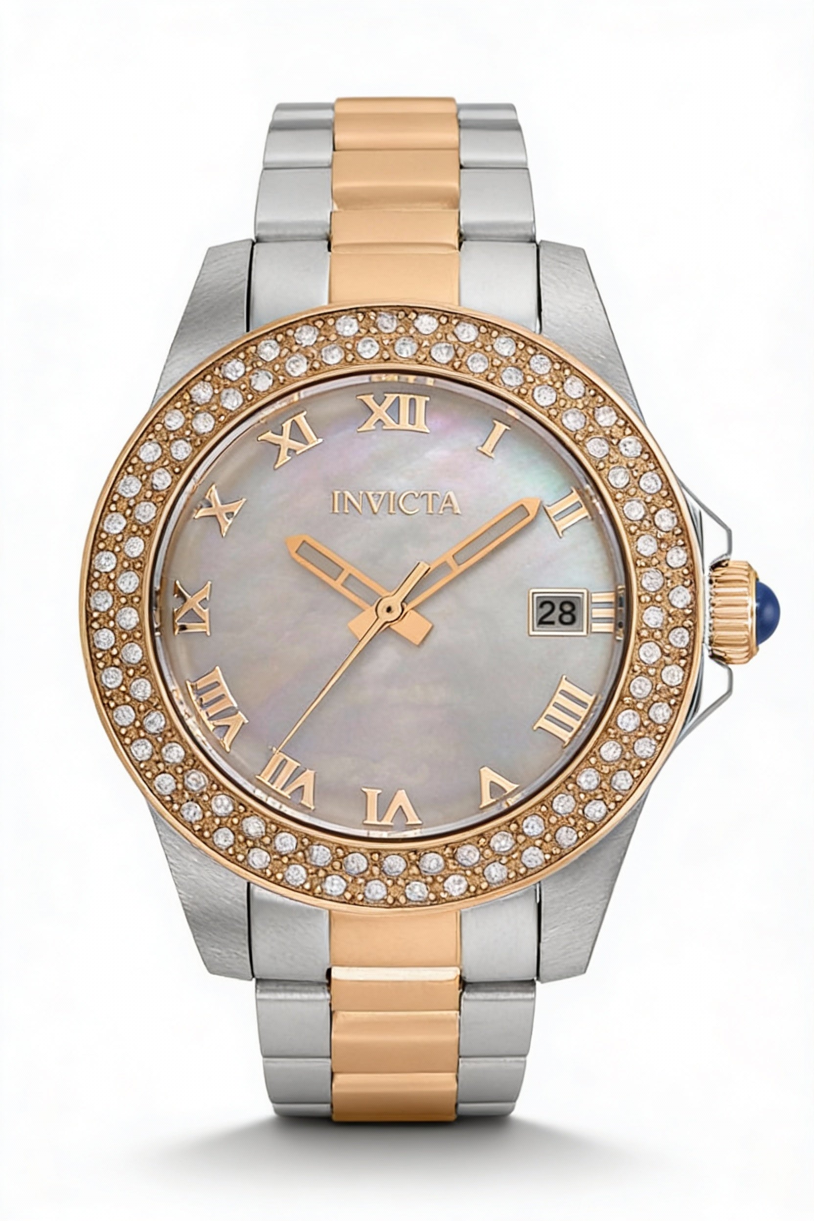 Reloj de cuarzo Invicta Angel 36076 para mujer, de 34 mm, con pulsera de acero inoxidable y esfera de nácar., Photo 1