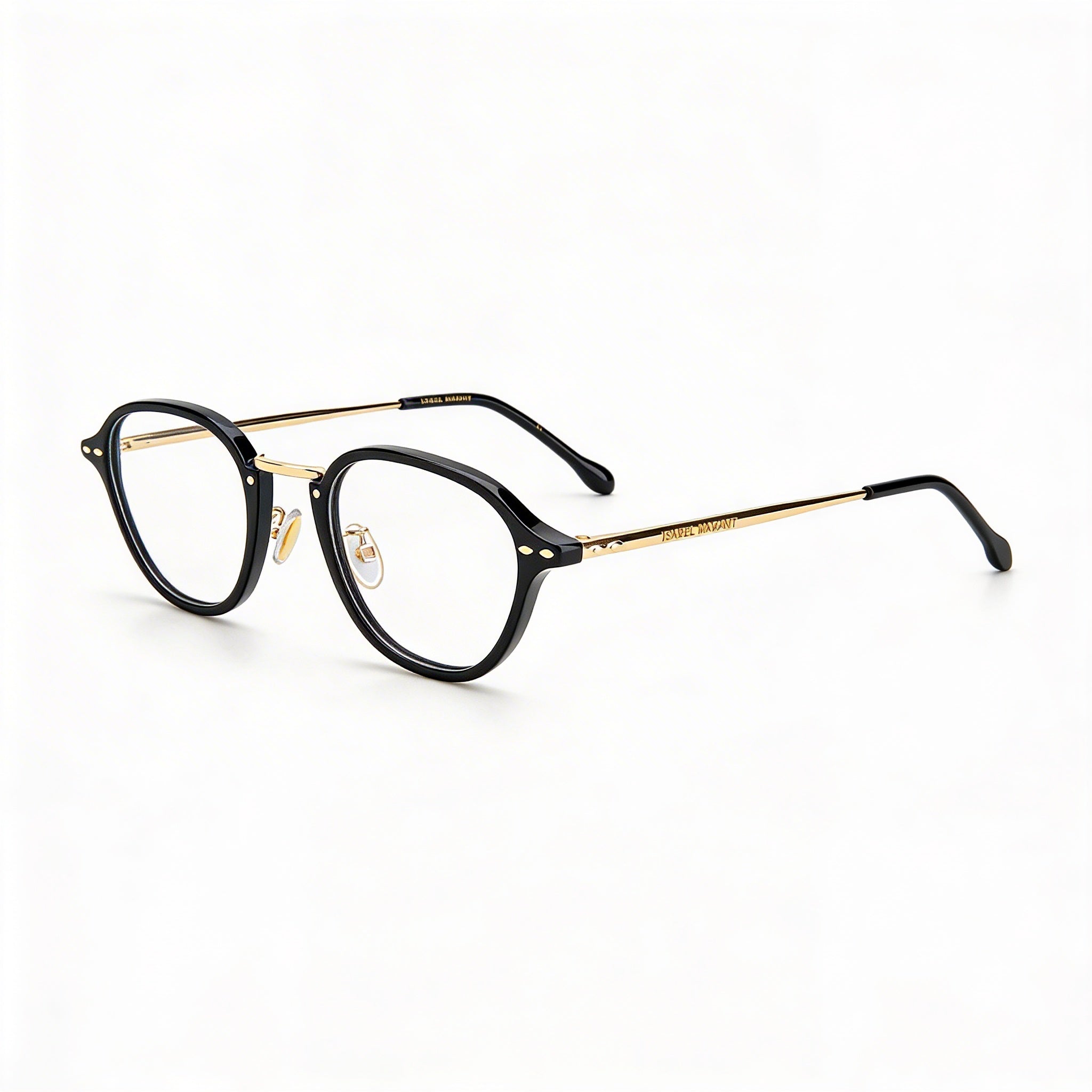 Isabel Marant Im 0034 Women's Modern Polyamide Frame Sunglasses with Polycarbonate Black Gold Lenses, 49mm, Photo 1