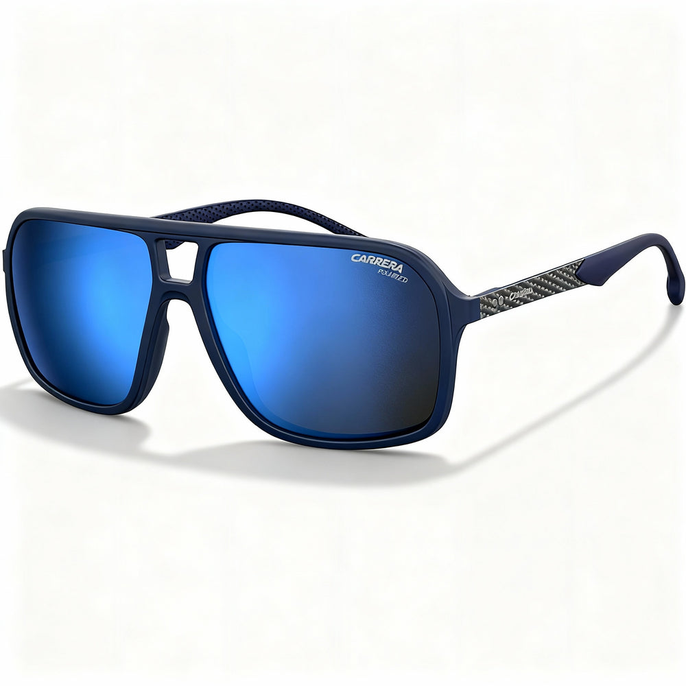 Gafas de sol Carrera Heritage Timeless Pilot de poliamida para hombre con lentes de espejo azul cielo con protección UV de 61 mm