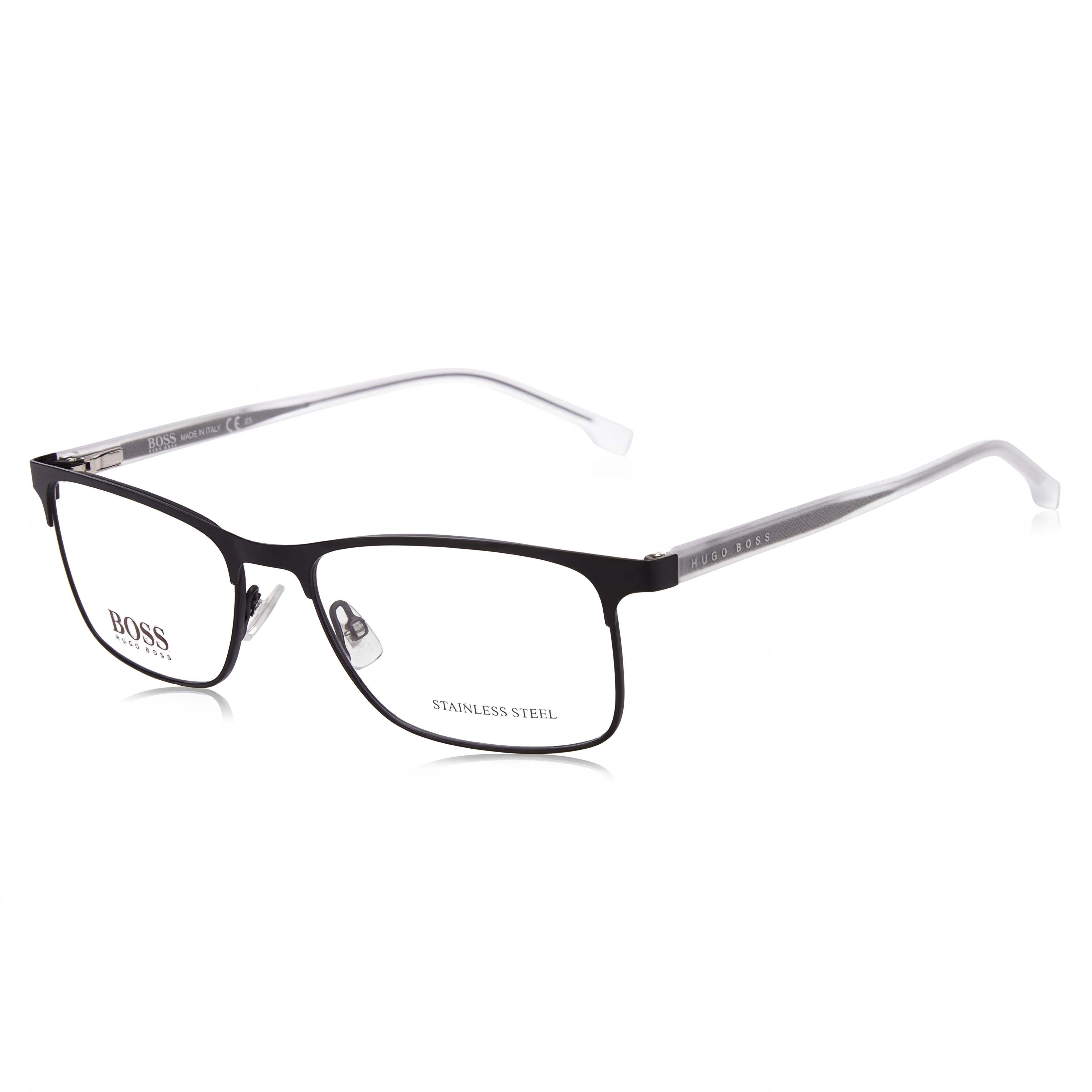 Hugo Boss Men's 0967/It Matt Black Metal Frame Optical Eyeglasses 54mm, Photo 1