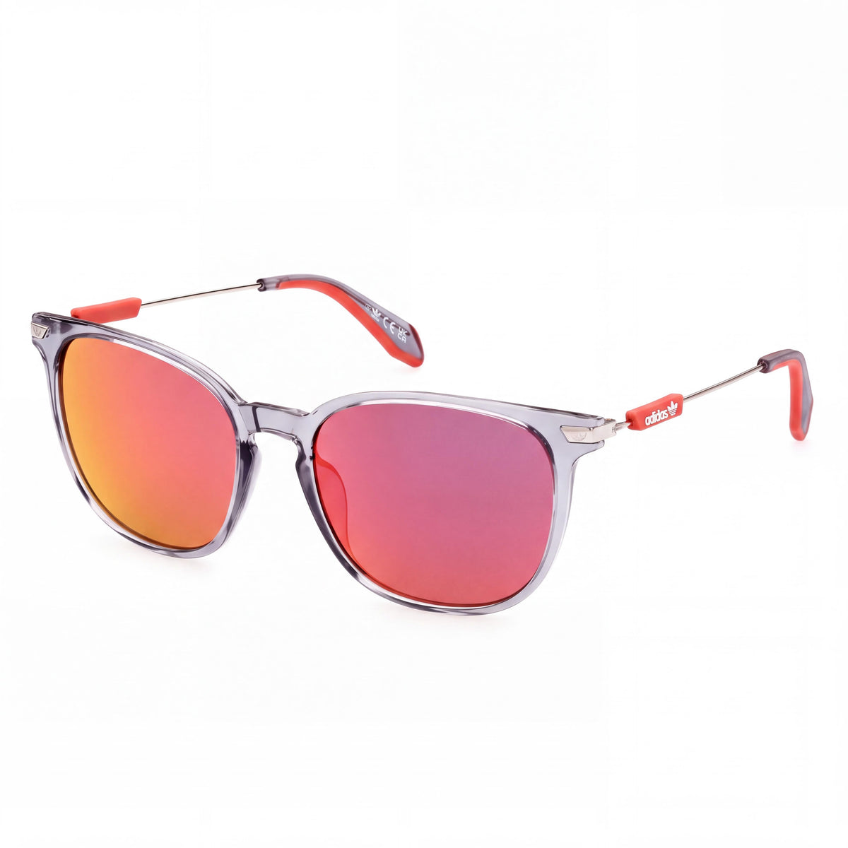 adidas Originals Casual Unisex Injected Grey Frame Bordeaux Mirror Non-Polarized UV 400 Sunglasses 55-18-145, Photo 1