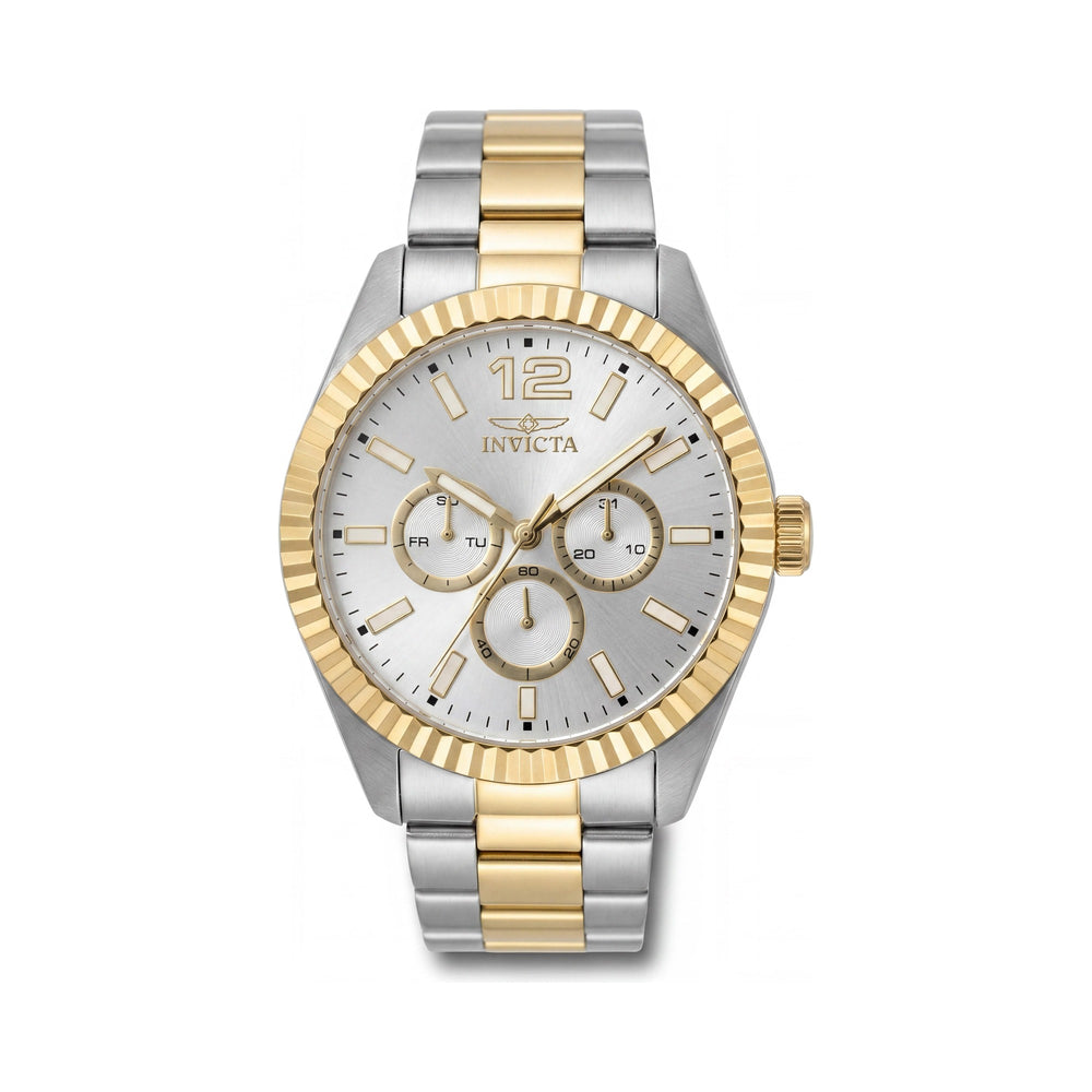 Invicta Specialty 49516 Men's Stainless Steel Case Bracelet Quartz Watch Silver Dial 43mm