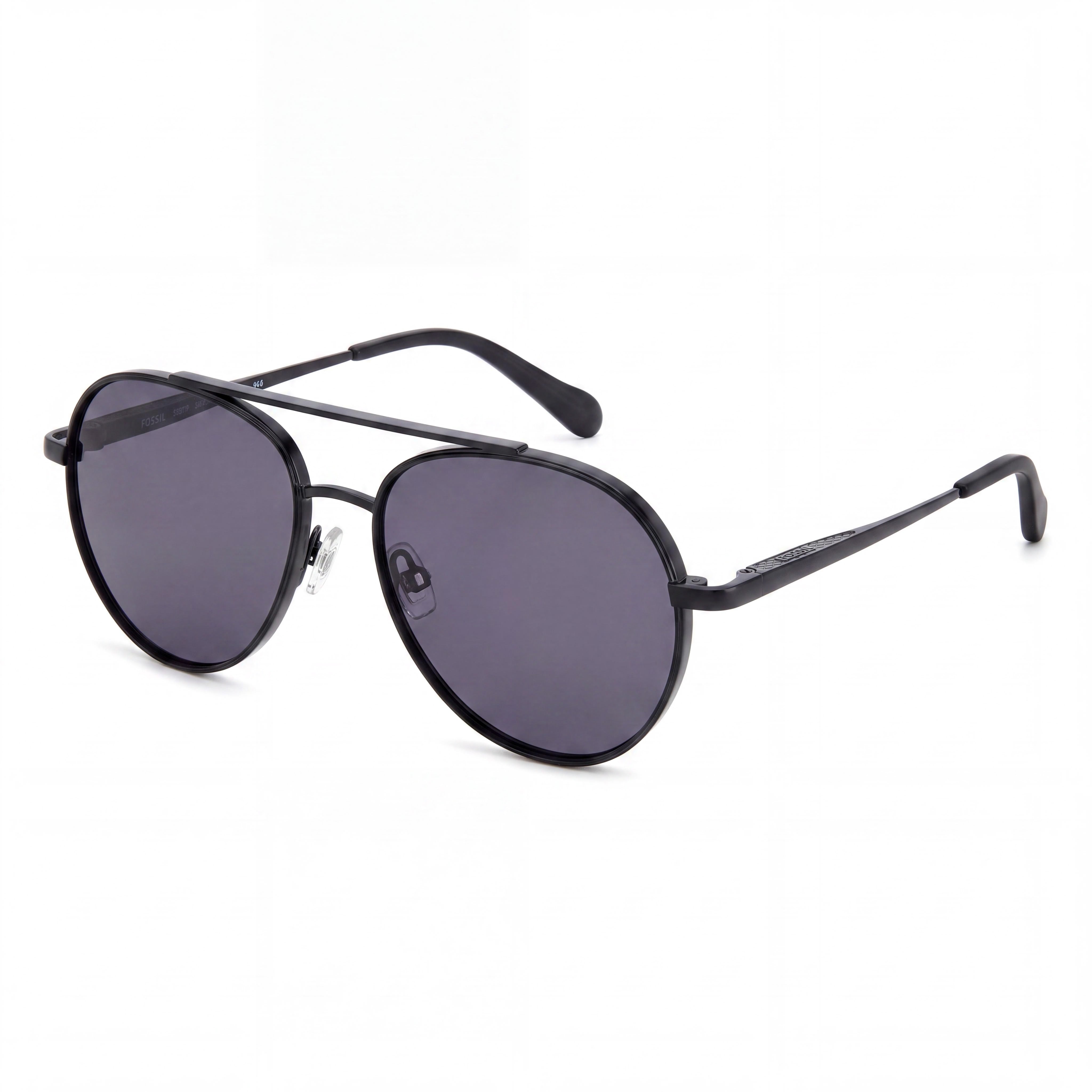 Fossil Fos 3171/G/S Pilot Women's Matt Black Stainless Steel Non-Polarized Sunglasses 56mm, Photo 1