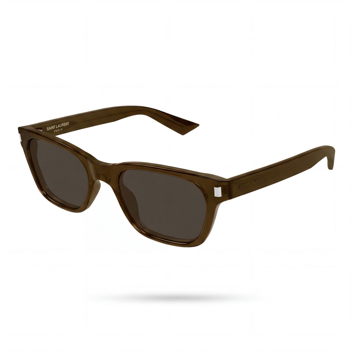 SAINT LAURENT SL 874 Men's Rectangle Brown Acetate Non-Polarized Sunglasses 52mm, Photo 1