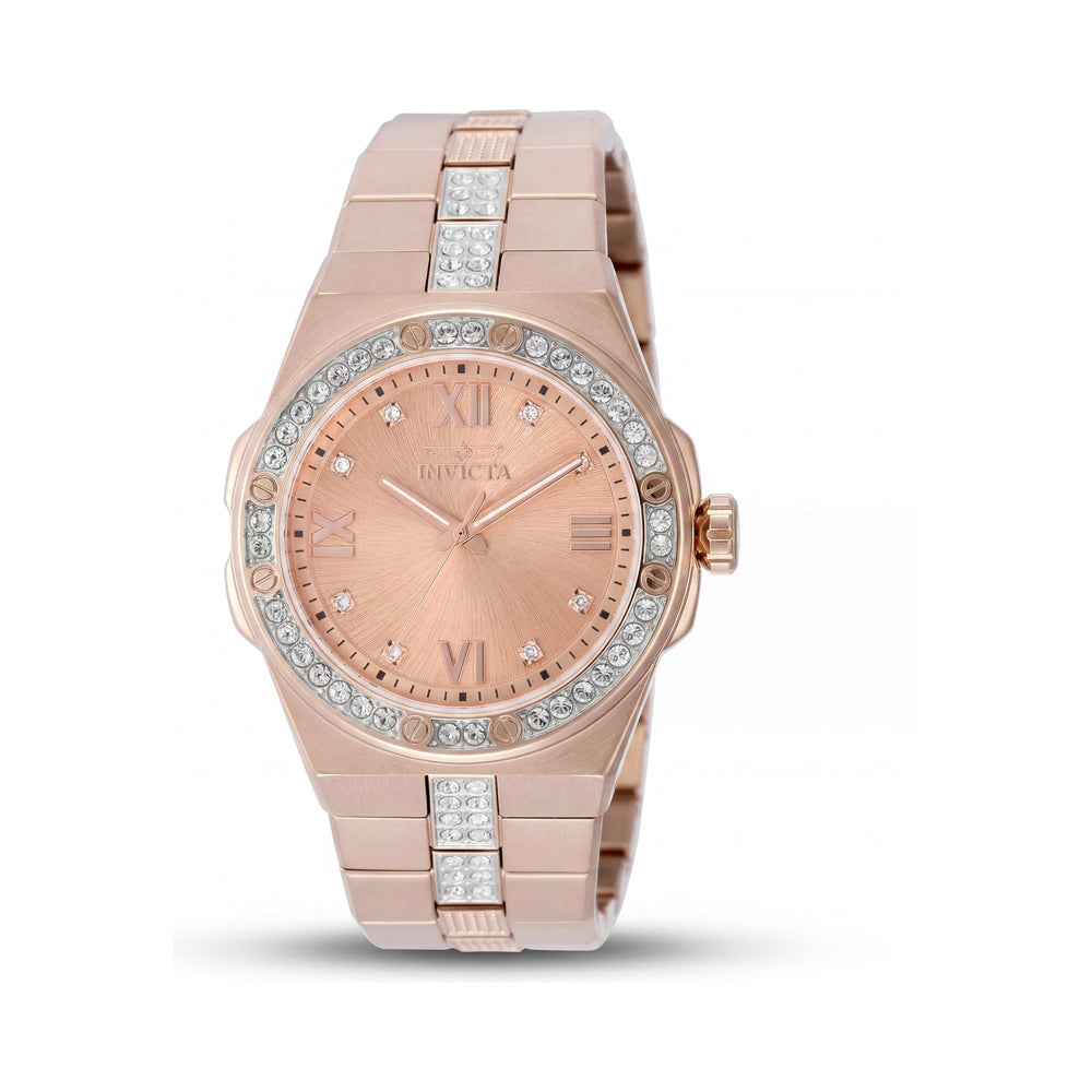 Reloj Invicta Specialty 50186 de Cuarzo para Hombre, Esfera Oro Rosa, Caja y Brazalete de Acero Inoxidable, 42mm, Sumergible 5 ATM