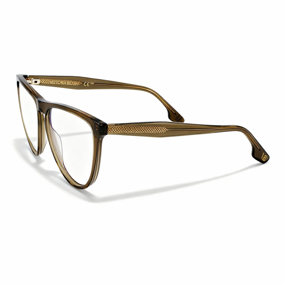 Victoria Beckham Vb2672 Women's Khaki Oval Full Rim Ophthalmic Eyeglasses, Lens 56mm, Bridge 15mm, Temple 140mm