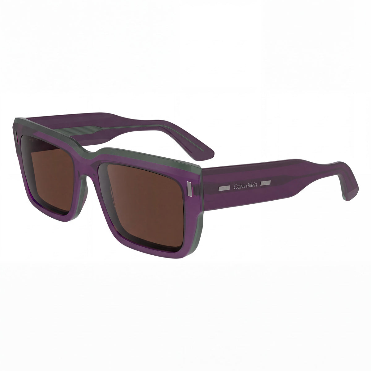 Calvin Klein Ck23538s Unisex Sport Sunglasses with Multi-coloured Plastic Frame and Violet Lenses 55mm, Photo 1
