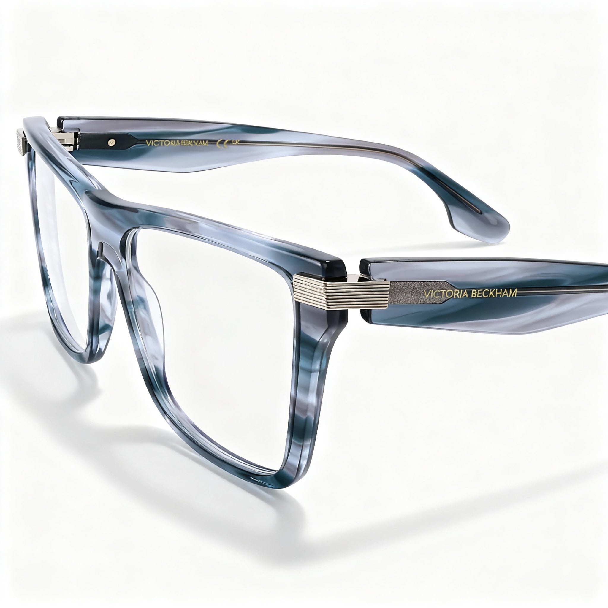 Victoria Beckham Vb2677 Women's Acetate Ophthalmic Frames in Grey Horn, Square Shape, 53-15-140