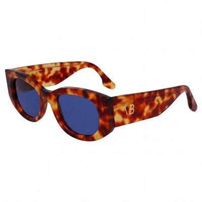 Victoria Beckham Modern Women's Acetate Frame Sunglasses in Blonde Havana, 50mm Lens Width