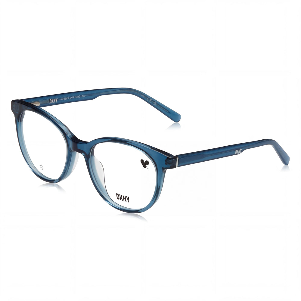 DKNY Modern Women's Crystal Blue Teal Plastic Optical Frame 50mm