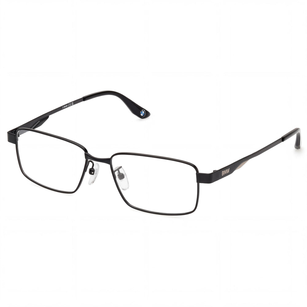 BMW Modern Women's Sunglasses, Black Frame with Matte Black Lenses, Bridge Width 18mm, Temple Length 140mm