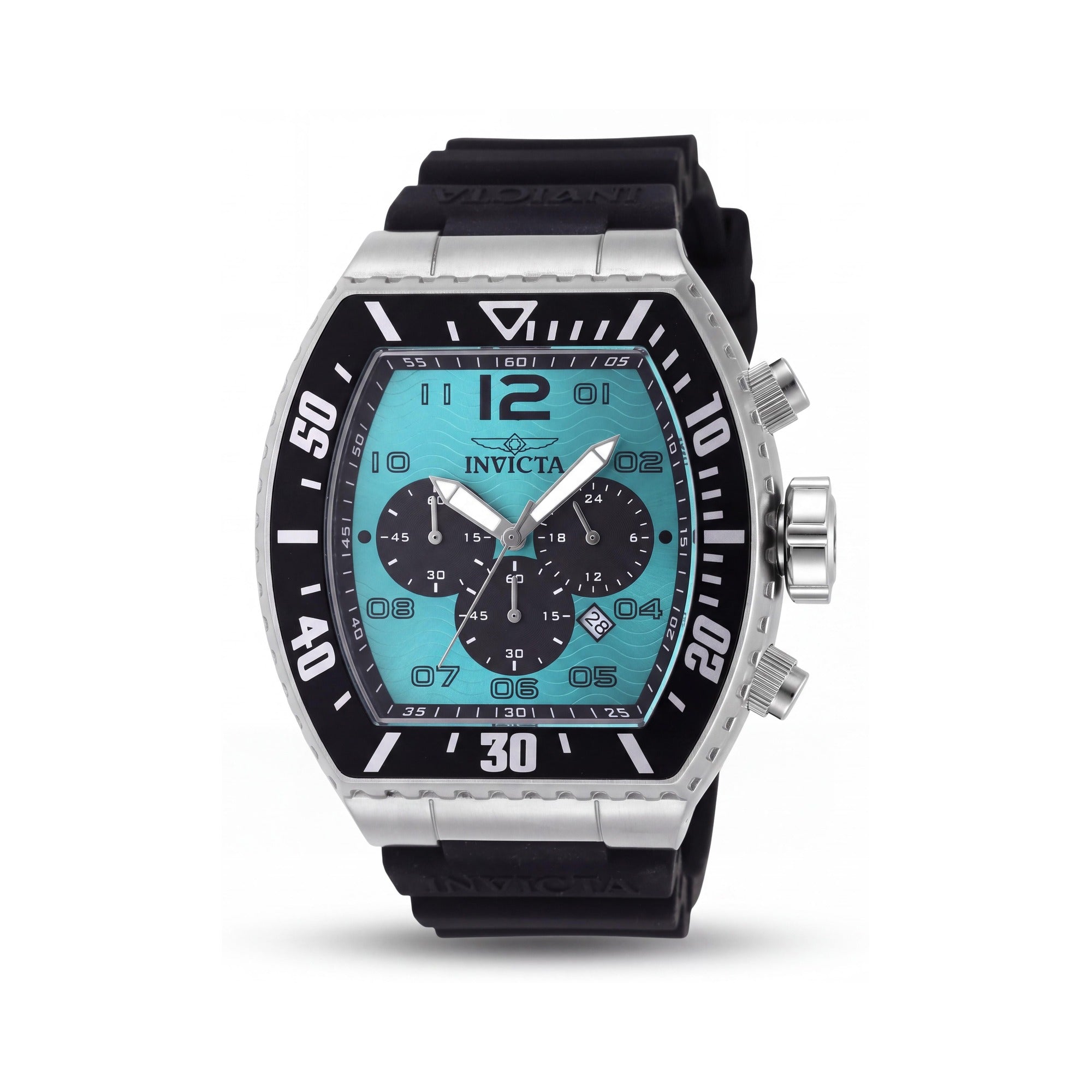 Invicta Pro Diver Strap Unisex Chronograph Quartz Movement Silver Stainless Steel Case Blue Dial 51mm Water Resistant Watch, Photo 1