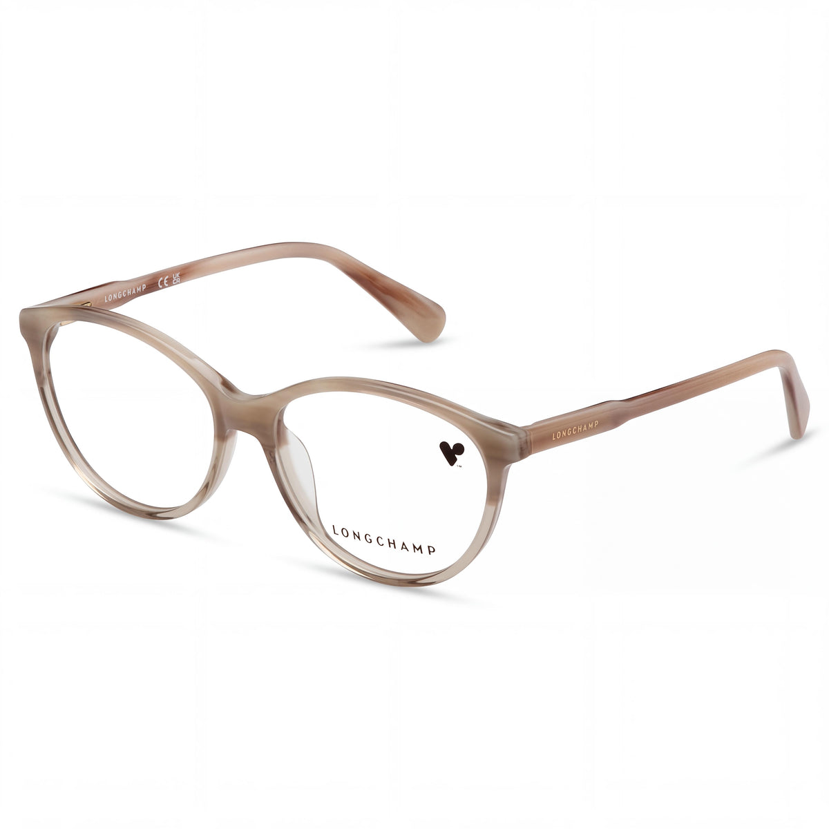 Longchamp LO2709 Unisex Classic Eyewear with Horn Ivory Frame and Polycarbonate Lenses 53mm, Photo 1