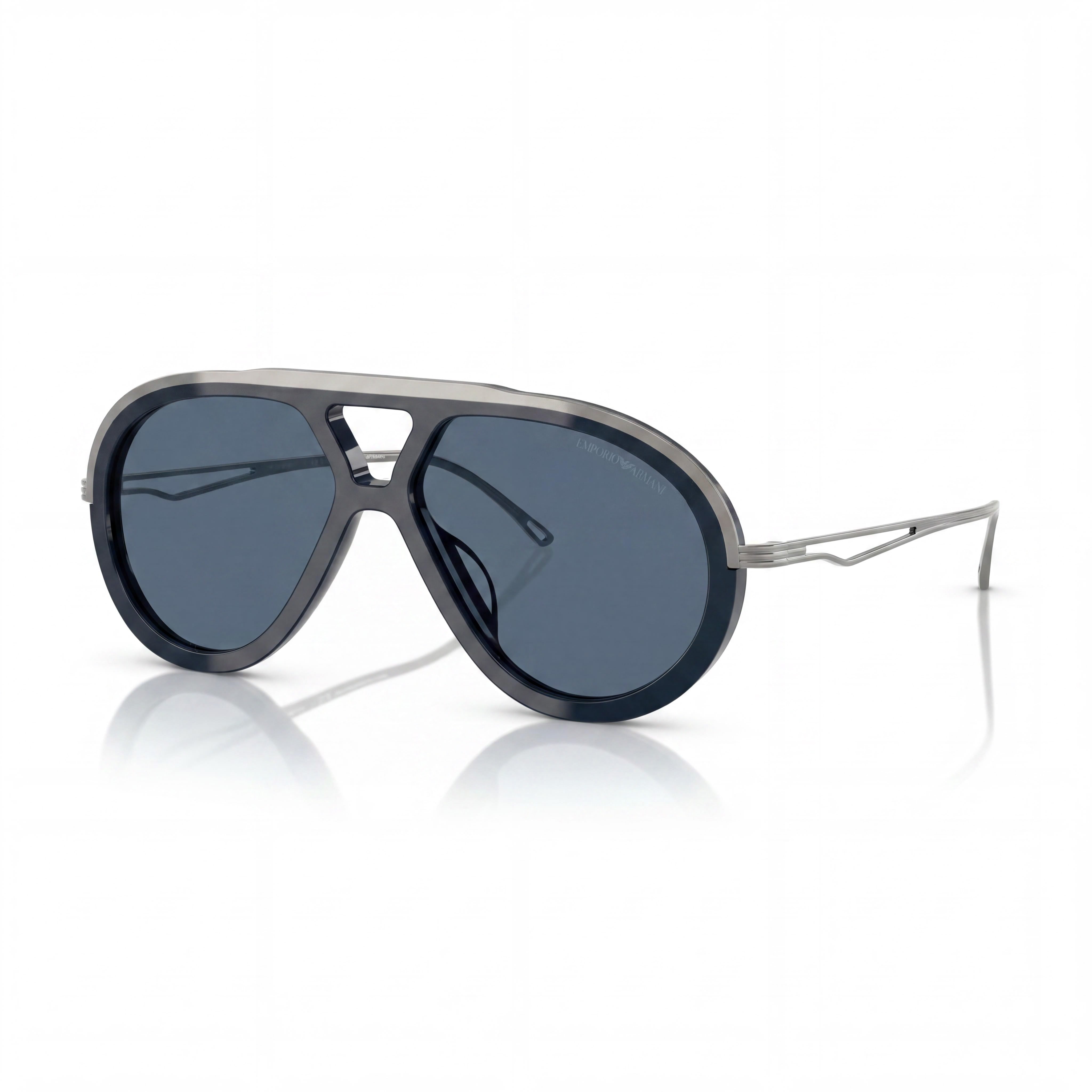 Emporio Armani Ea4242u Universal Fit Women's Shiny Blue Plastic UV Protection Sunglasses 56mm, Photo 1