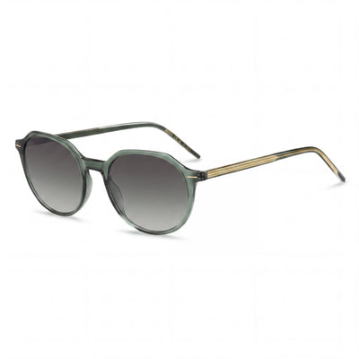 Hugo Boss Light & Minimal Women's Lightweight Acetate Green Grey UV Protected Sunglasses with Grey Green Lenses 51mm