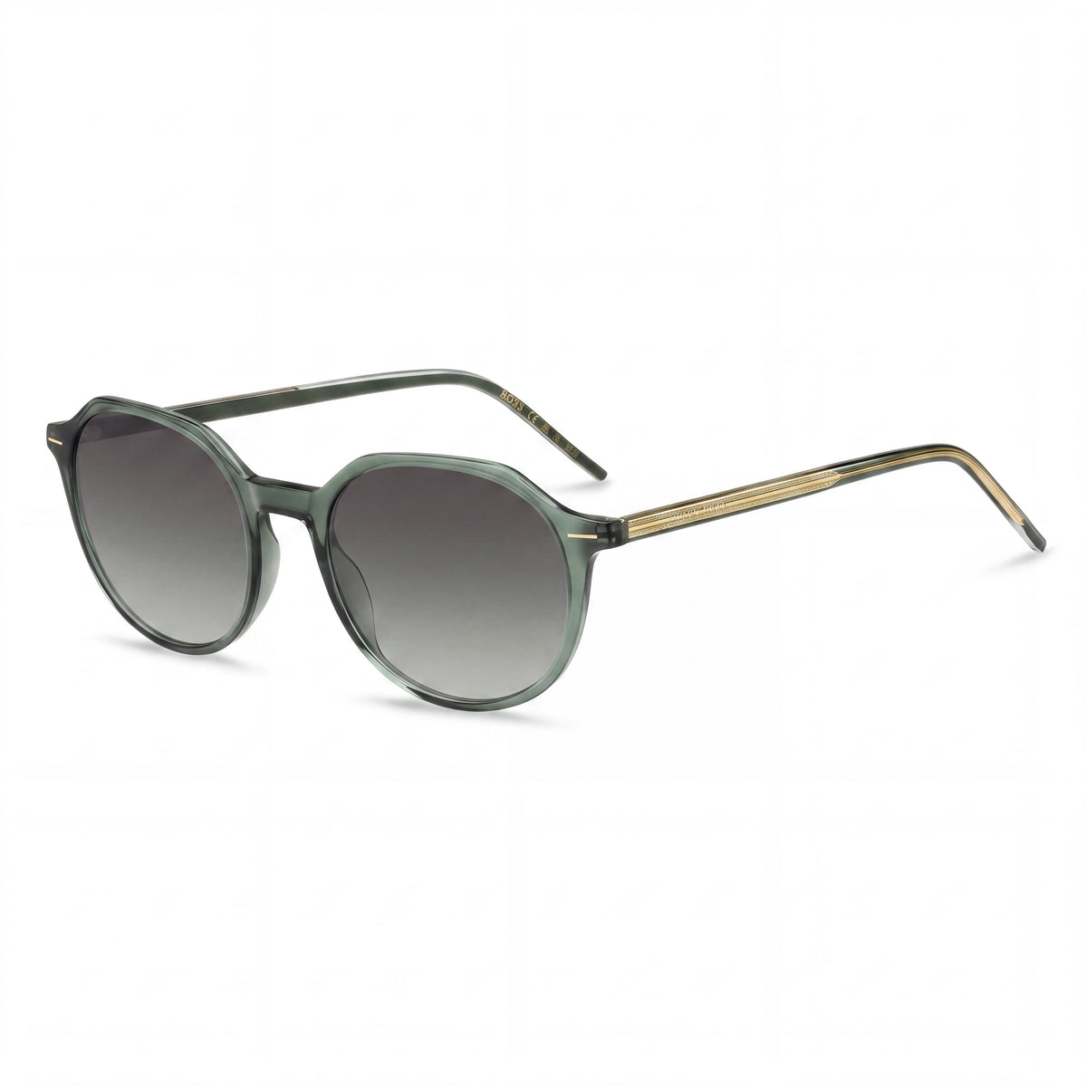 Hugo Boss Light & Minimal Women's Lightweight Acetate Green Grey UV Protected Sunglasses with Grey Green Lenses 51mm, Photo 1