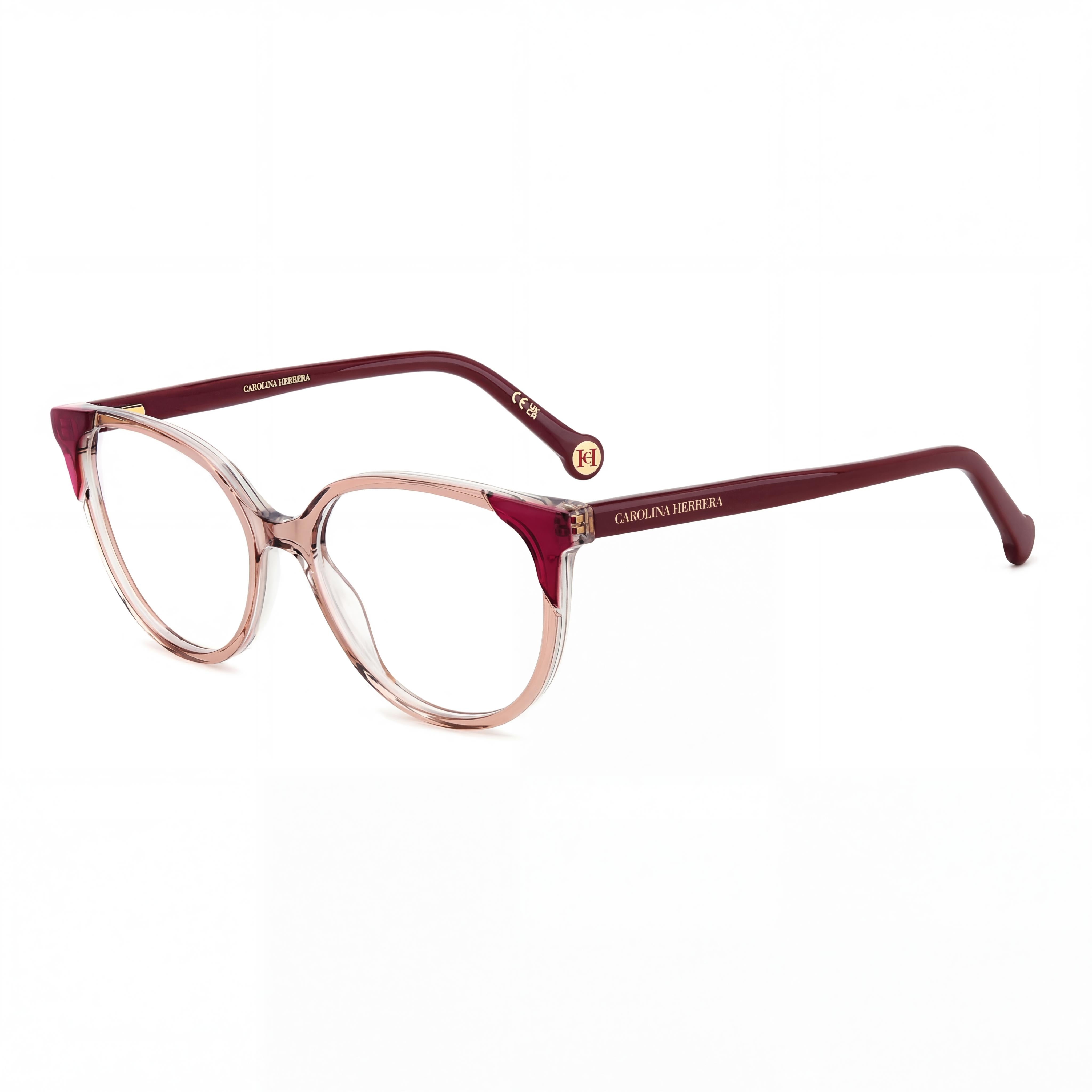 Carolina Herrera Gafas Rosadas Modernas para Mujer Puente 16mm Varilla 145mm, Photo 1