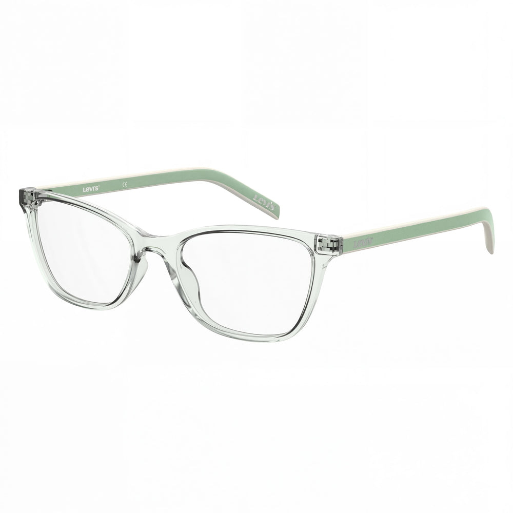 Gafas graduadas Levi's Lv 1022 para mujer, montura de plástico verde, ancho de lente: 52 mm