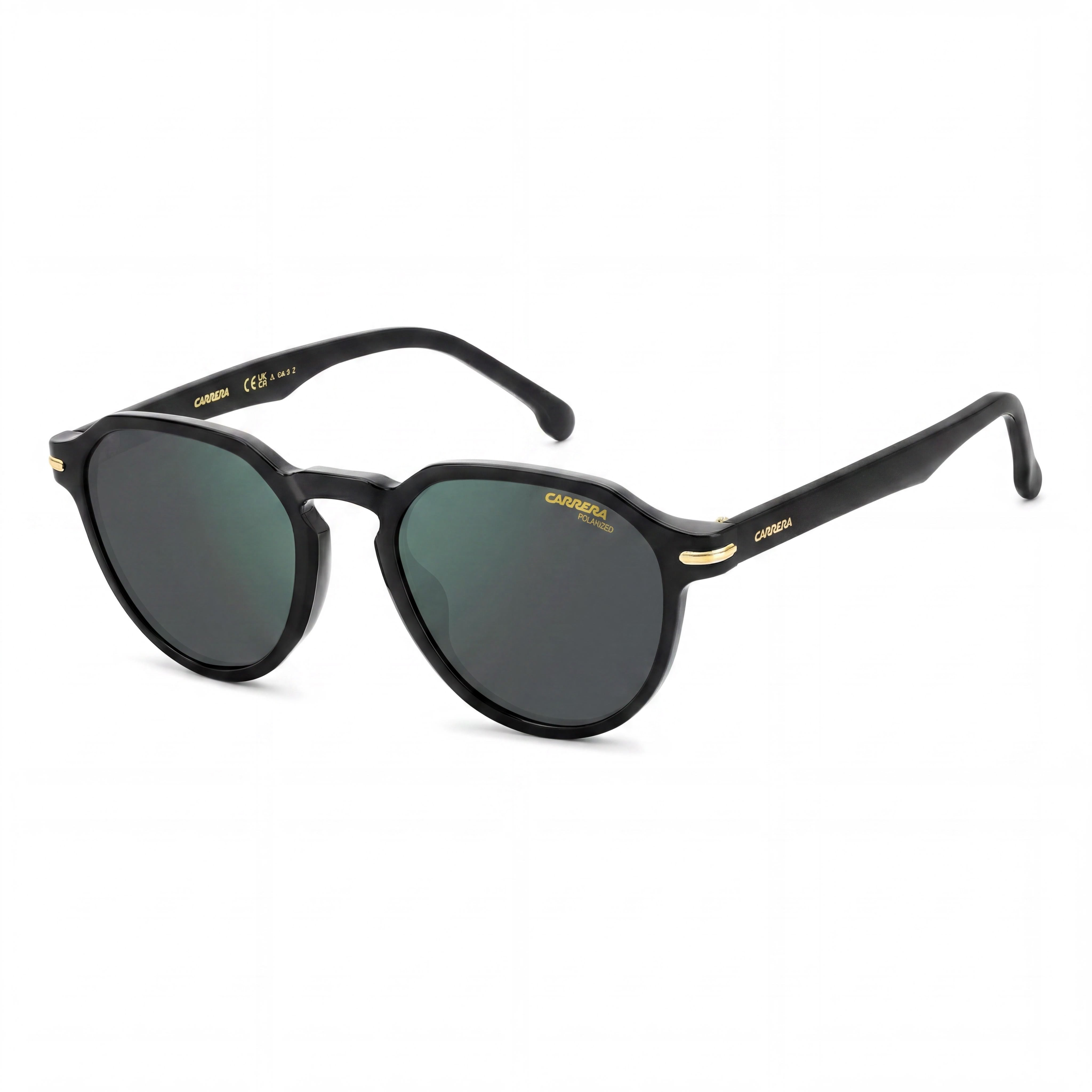 Carrera 314/S Unisex Black Green Polyamide Frame Polarized 100% UV Green Grey Lenses 50-20-145, Photo 1