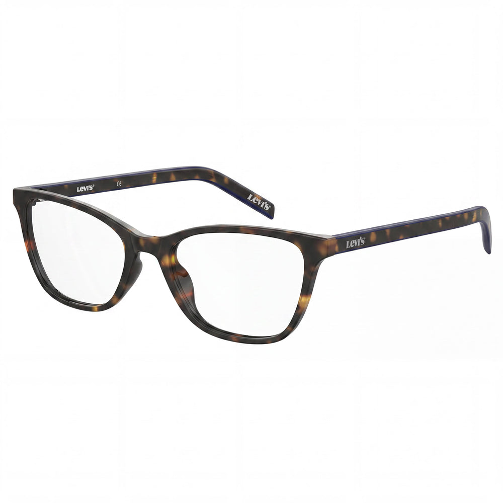 Gafas de sol Levi's LV 1022 para mujer, montura completa, estilo ojo de gato, color habana oscuro, de polimetilmetacrilato, talla 52-19-145