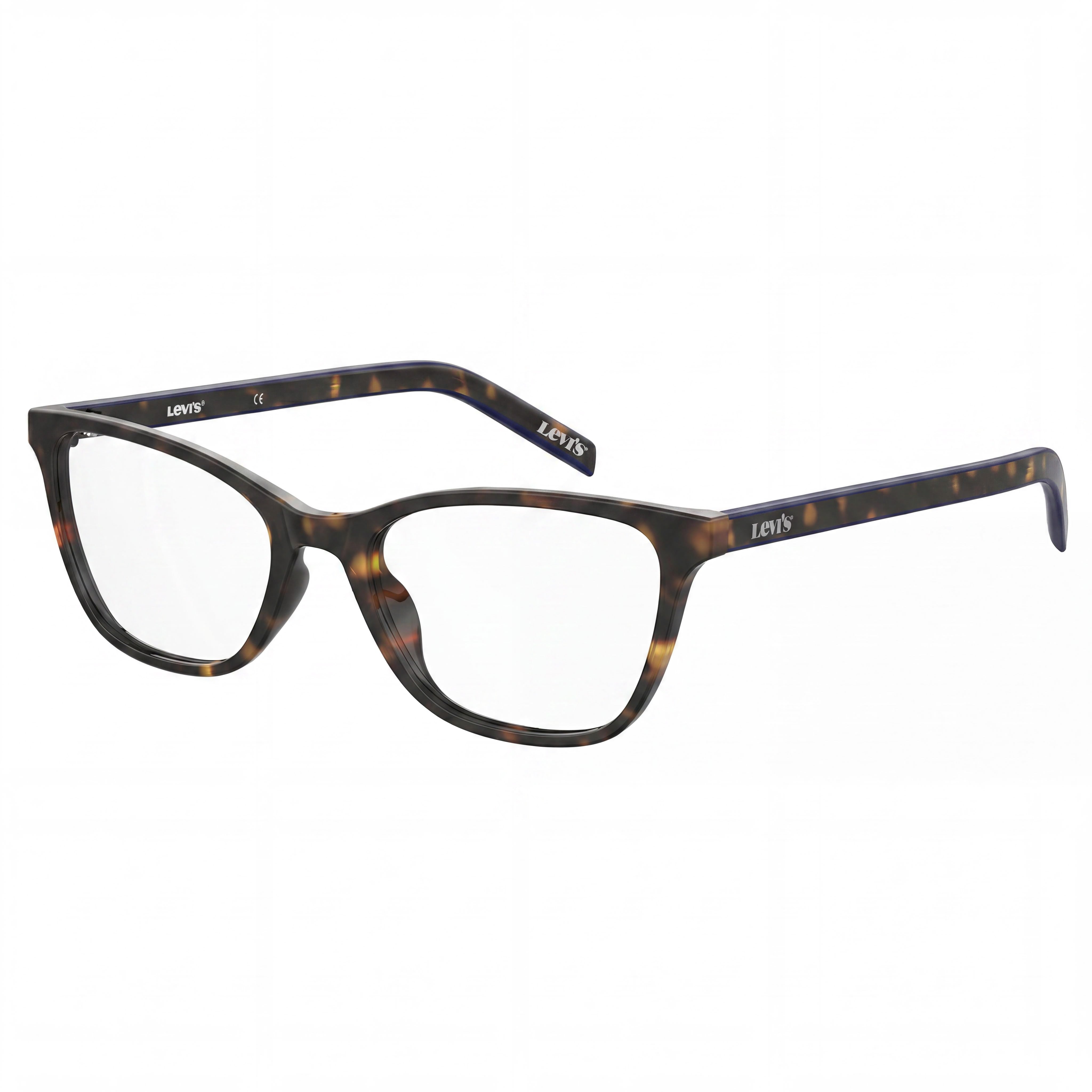 Gafas de sol Levi's LV 1022 para mujer, montura completa, estilo ojo de gato, color habana oscuro, de polimetilmetacrilato, talla 52-19-145, Photo 1