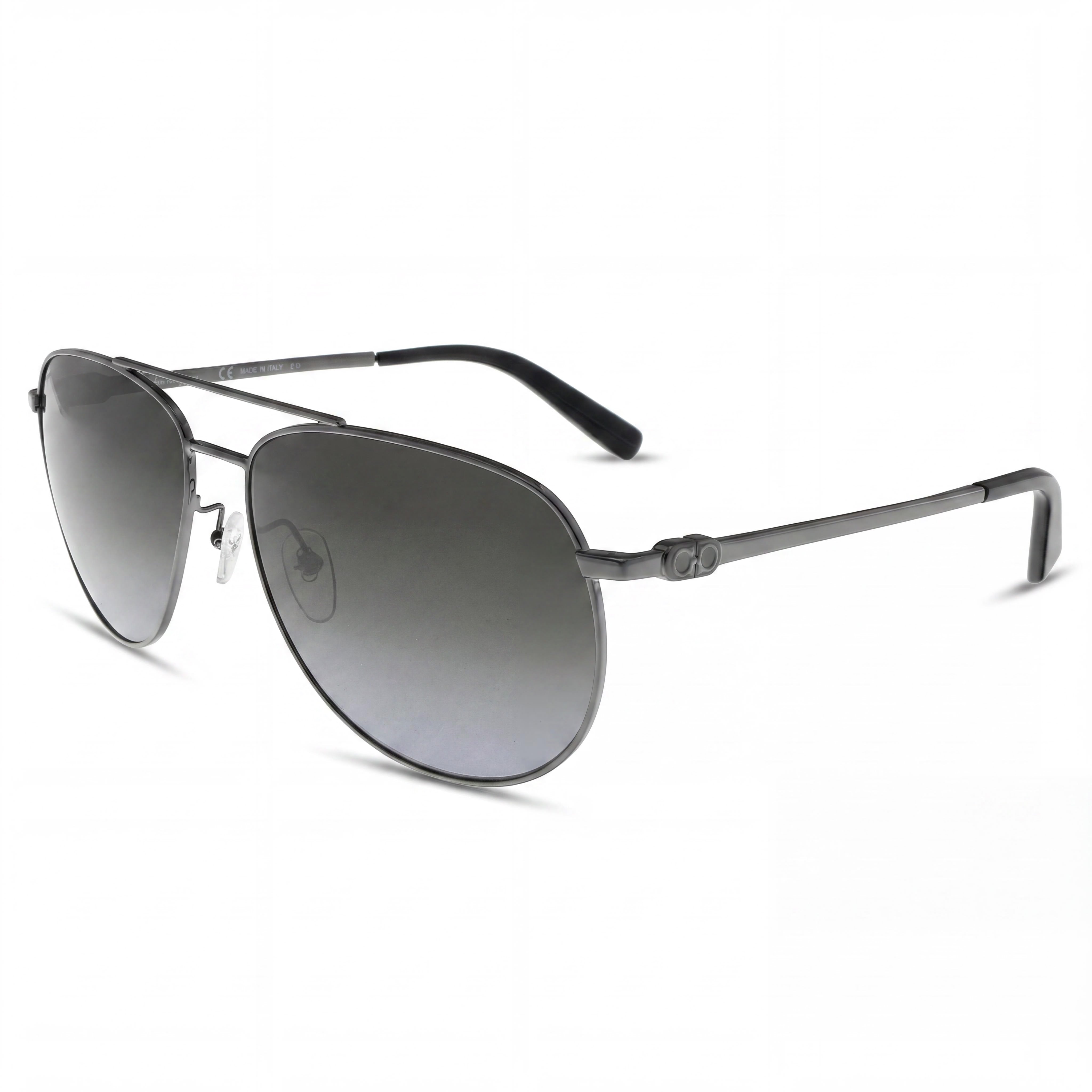 Ferragamo Contemporary Unisex Ruthenium Plastic Eyewear with Grey UV Protection Lenses 60mm, Photo 1