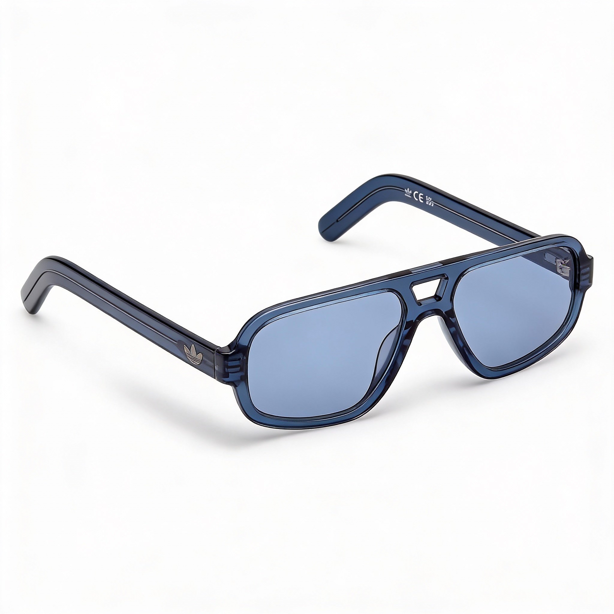 adidas Originals Or0134 Men's Blue Plastic Frame UV 400 Polycarbonate Non-Polarized Eyewear 55mm, Photo 1