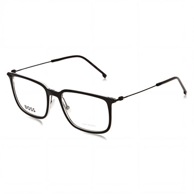 Gafas de sol para hombre Hugo Boss 1484, montura negra mate informal con lentes de policarbonato de 56 mm