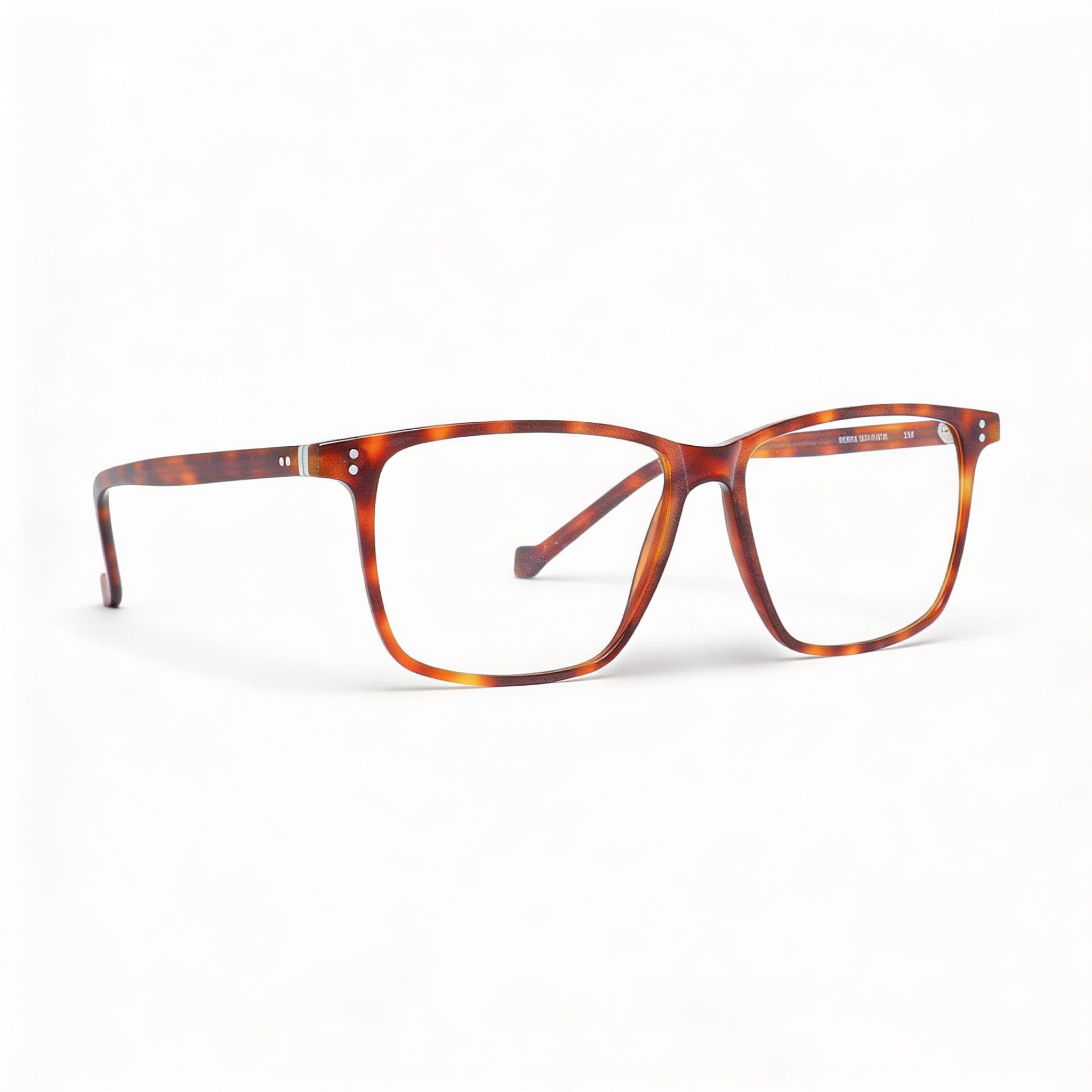 Gafas de vista Hackett London Heb18110056 para hombre, montura completa, cuadradas, de plástico, color carey, ancho de lente: 56 mm, Photo 1