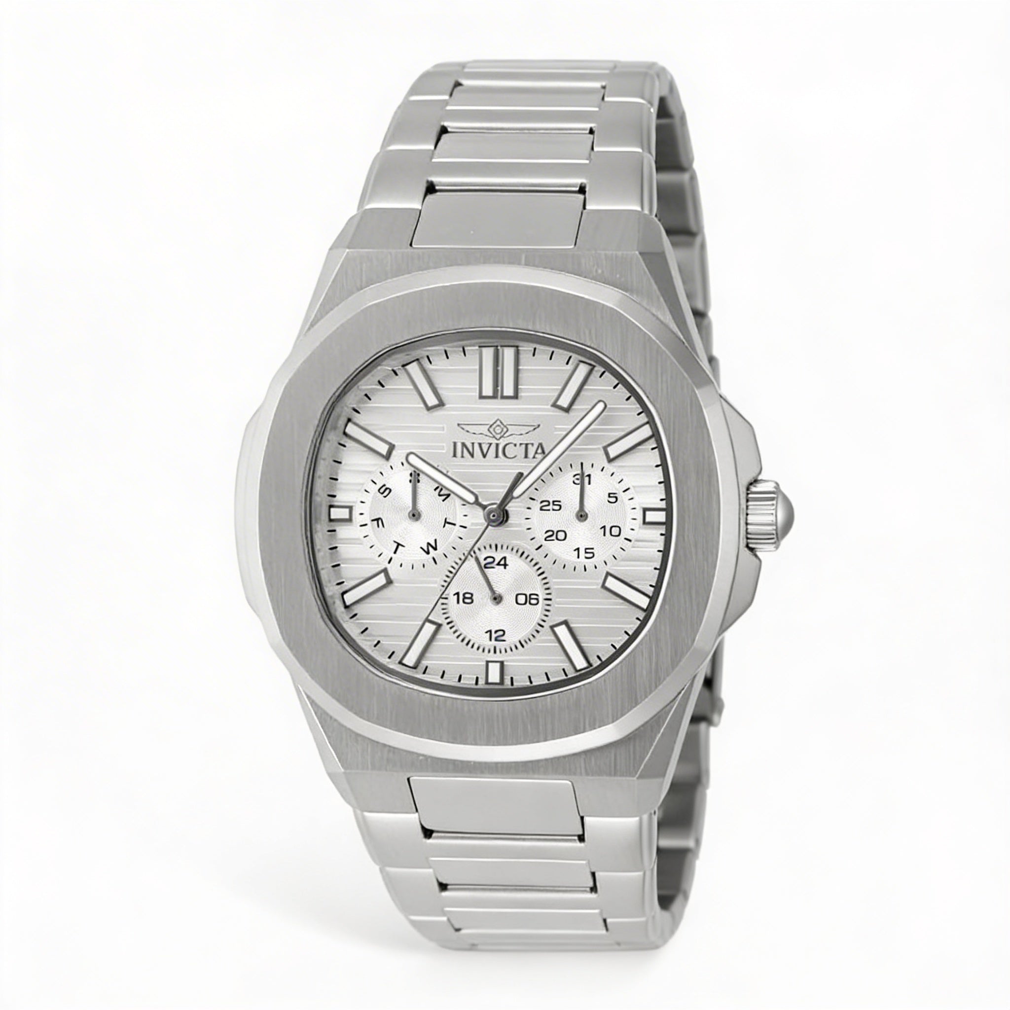 Invicta Speedway 48324 Unisex Chronograph Stainless Steel Bracelet Watch 41mm Silver Dial, Photo 1