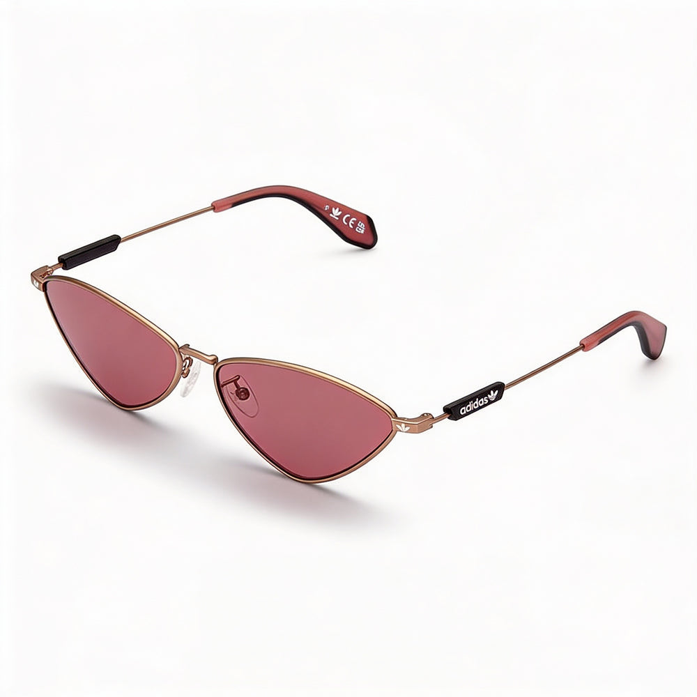 adidas Casual Women's Metal Frame Matte Light Bronze Bordeaux Lens UV Protected Sunglasses 61mm