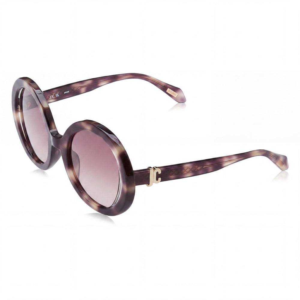 Gafas de sol Just Cavalli Casual para mujer, brillantes, color marrón/beige/habana, con degradado y protección UV, 51-23-140
