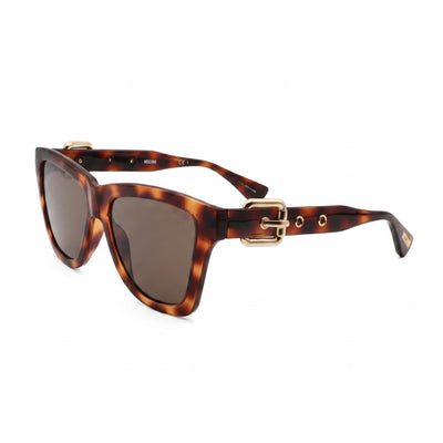 Moschino Women's Vintage Square Dark Havana Brown 54mm Sunglasses with Brown Non-Polarized 100% UV Lenses