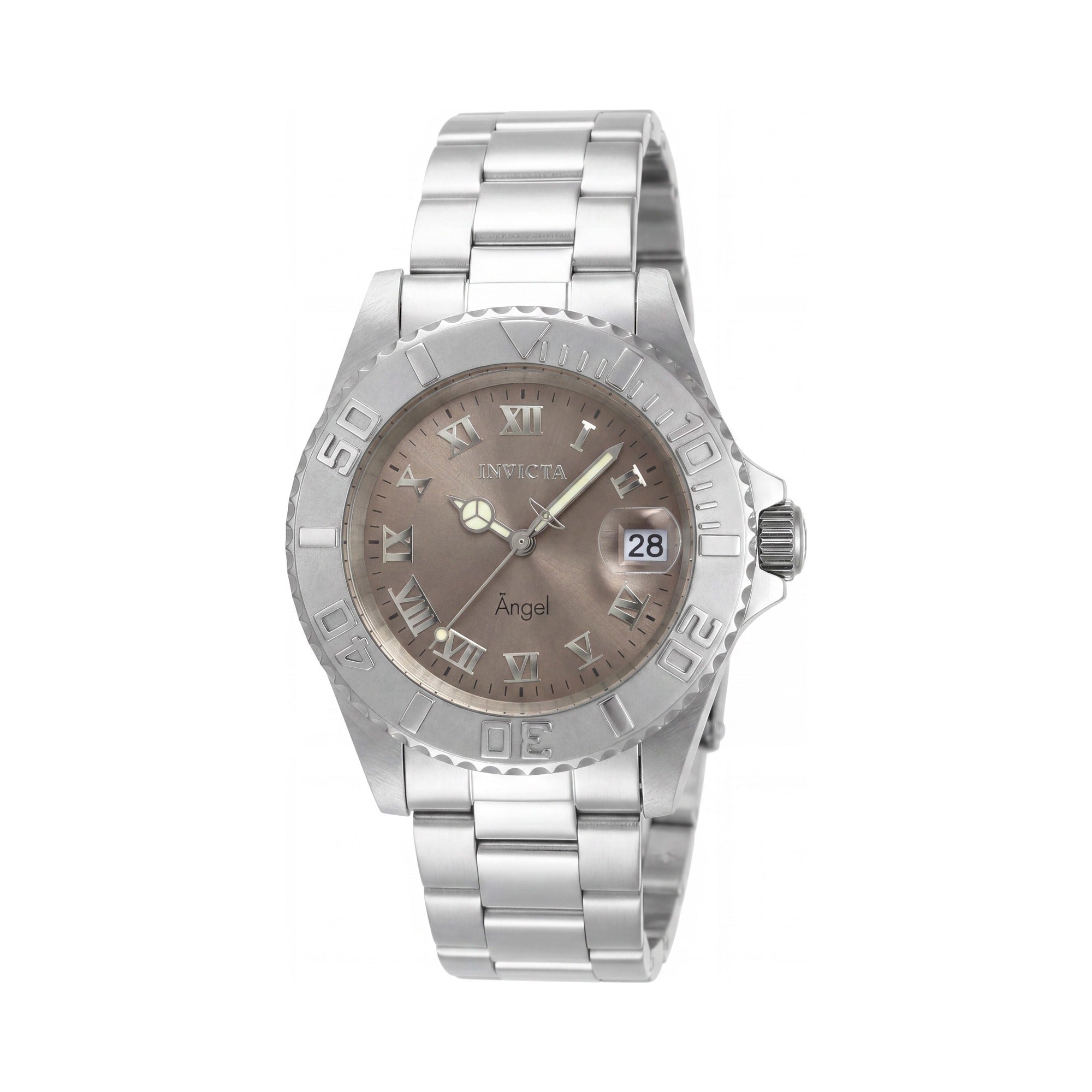 Invicta Women's Bracelet Watch, 40mm Silver Stainless Steel, Copper Dial, Glow In The Dark, 200m Water Resistant, Photo 1