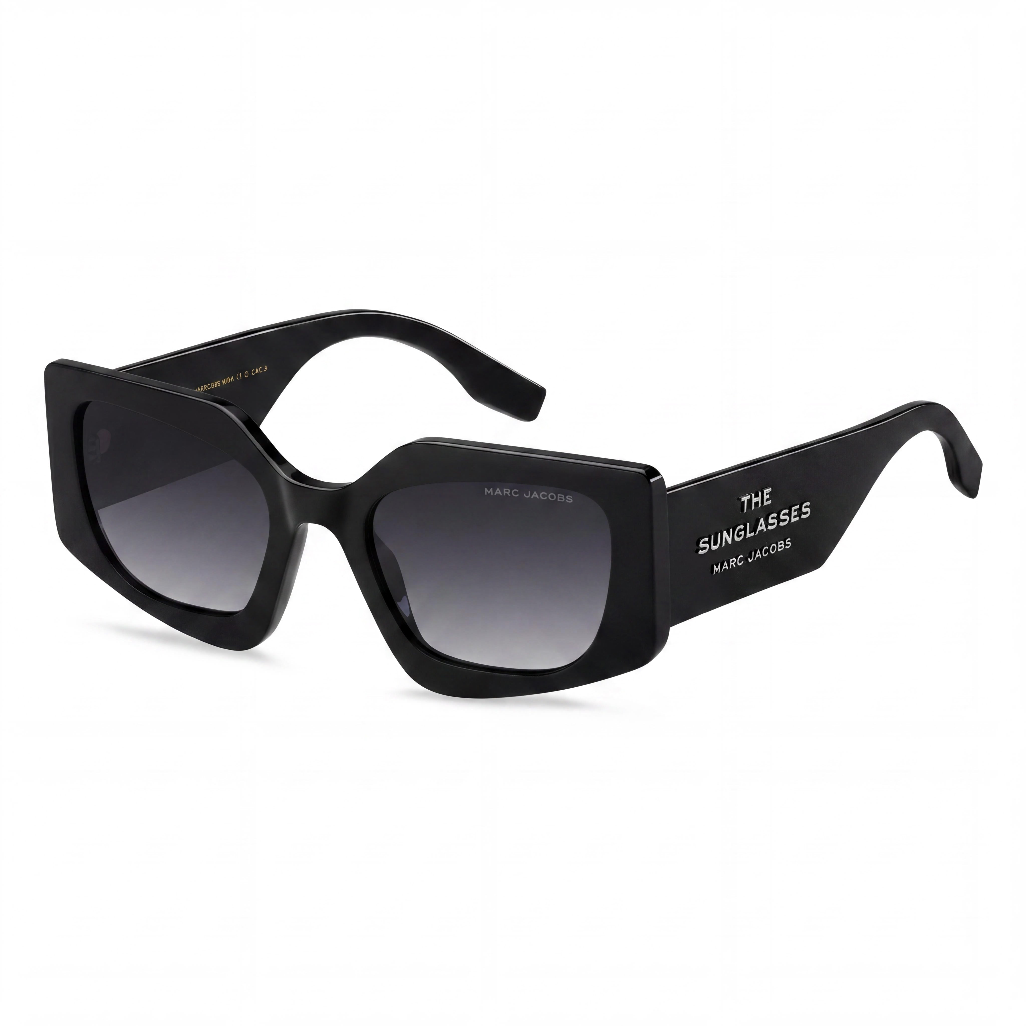 Marc Jacobs Temporary Women's Polyamide Pink/Dark Grey Frame Dark Grey Heather Lens Sunglasses 53-21-145mm, Photo 1