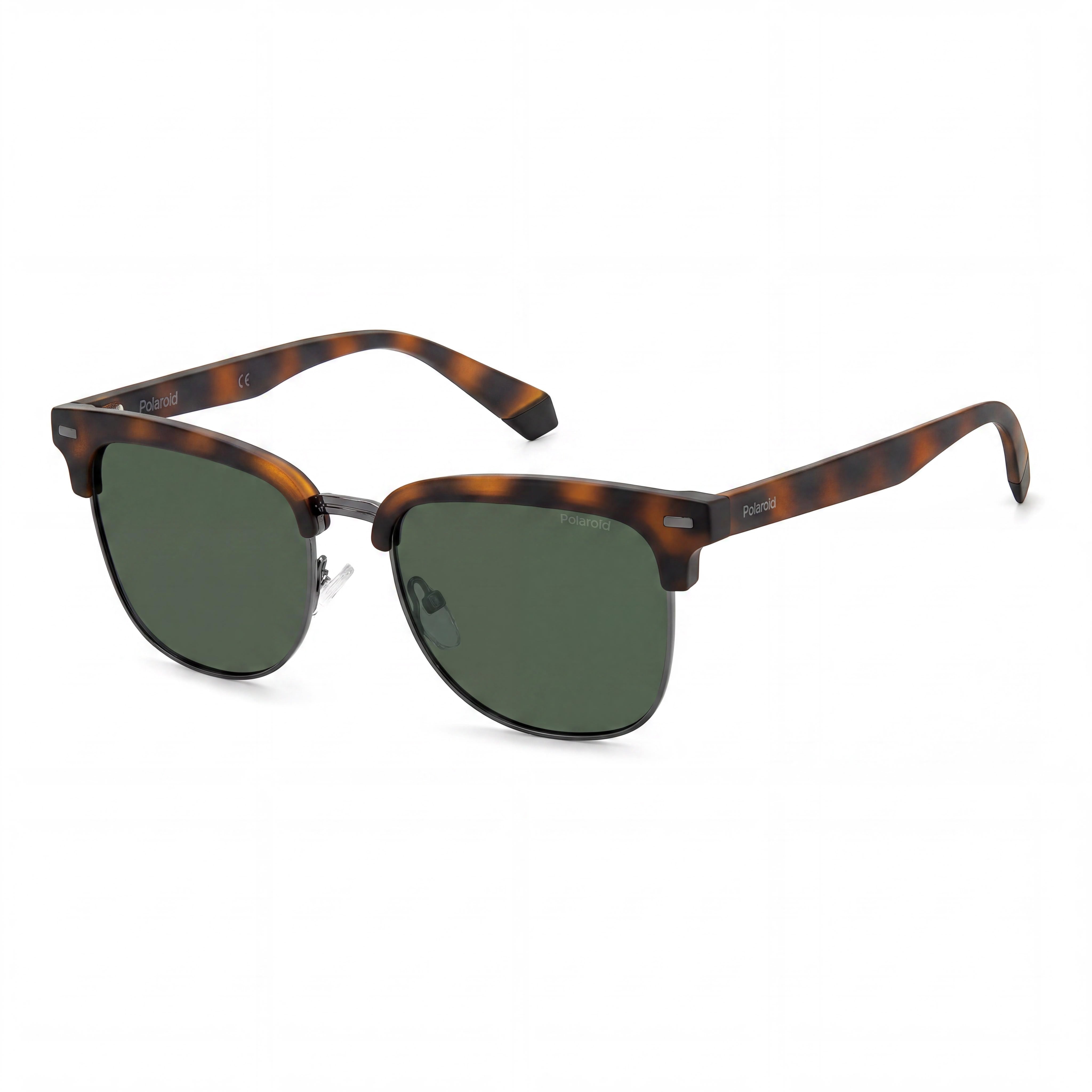 Polaroid PLD 4121/S Matte Havana Rectangle Sunglasses Unisex, 52mm, Photo 1