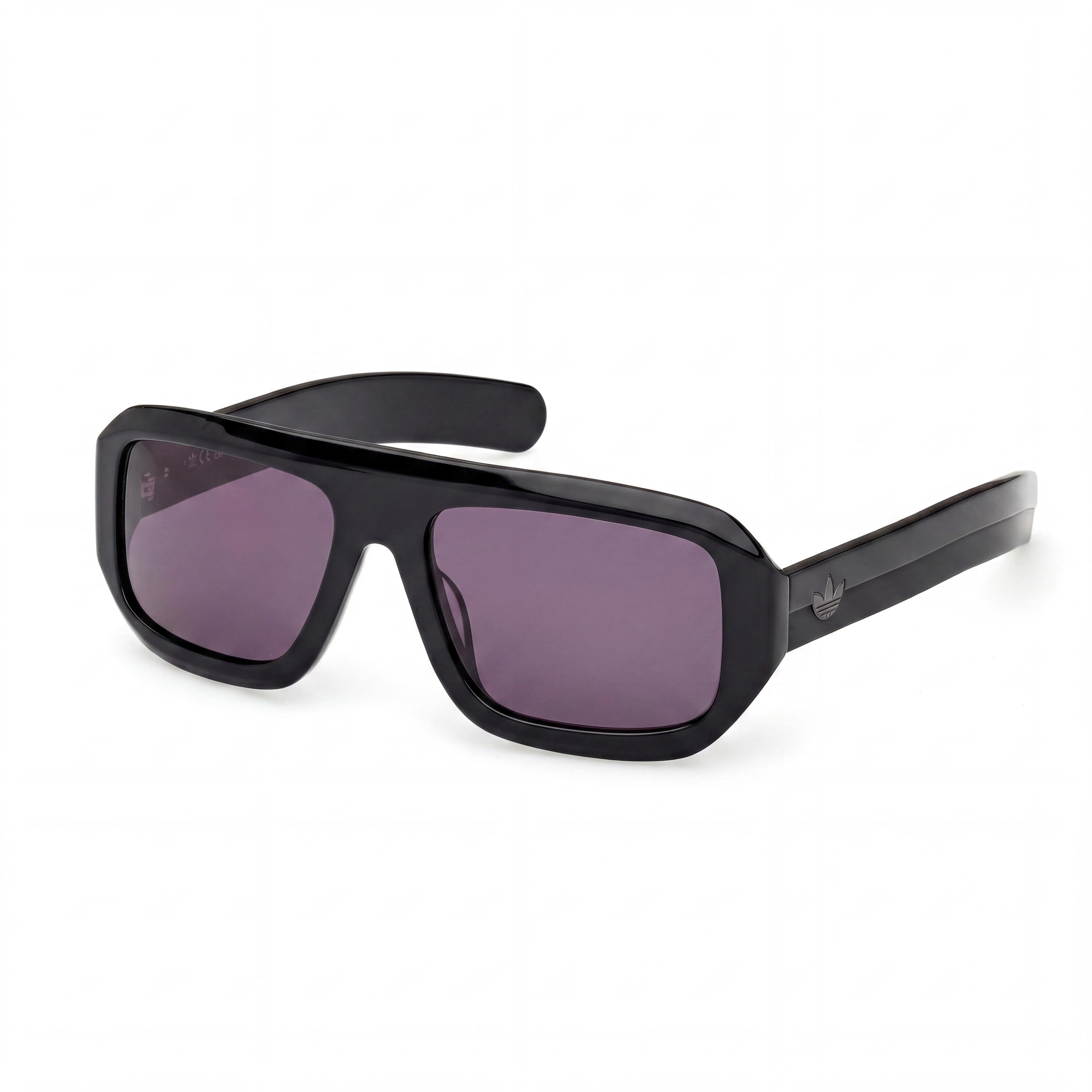 Gafas de sol Adidas OR0131 para hombre, color negro brillante, con montura de plástico y protección UV 400, lentes ahumadas no polarizadas de 58 mm, Photo 1