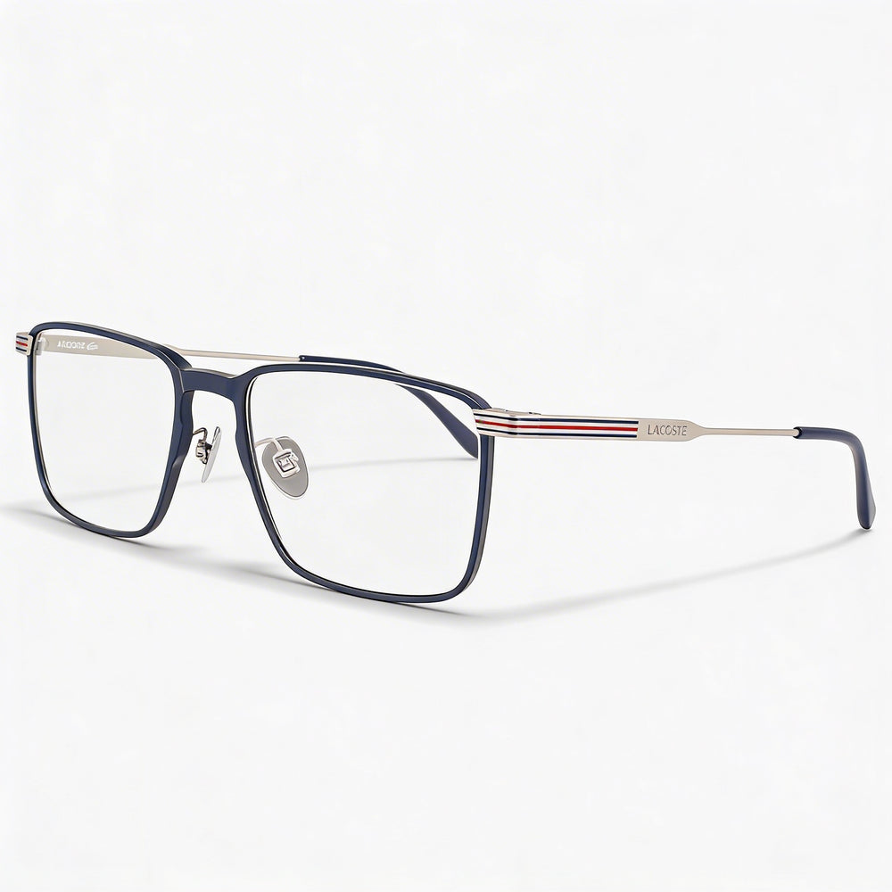 Lacoste Casual Men's Semimatte Blue Prescription Eyeglasses Frames, Lens 54mm, Bridge 18mm, Temple 145mm