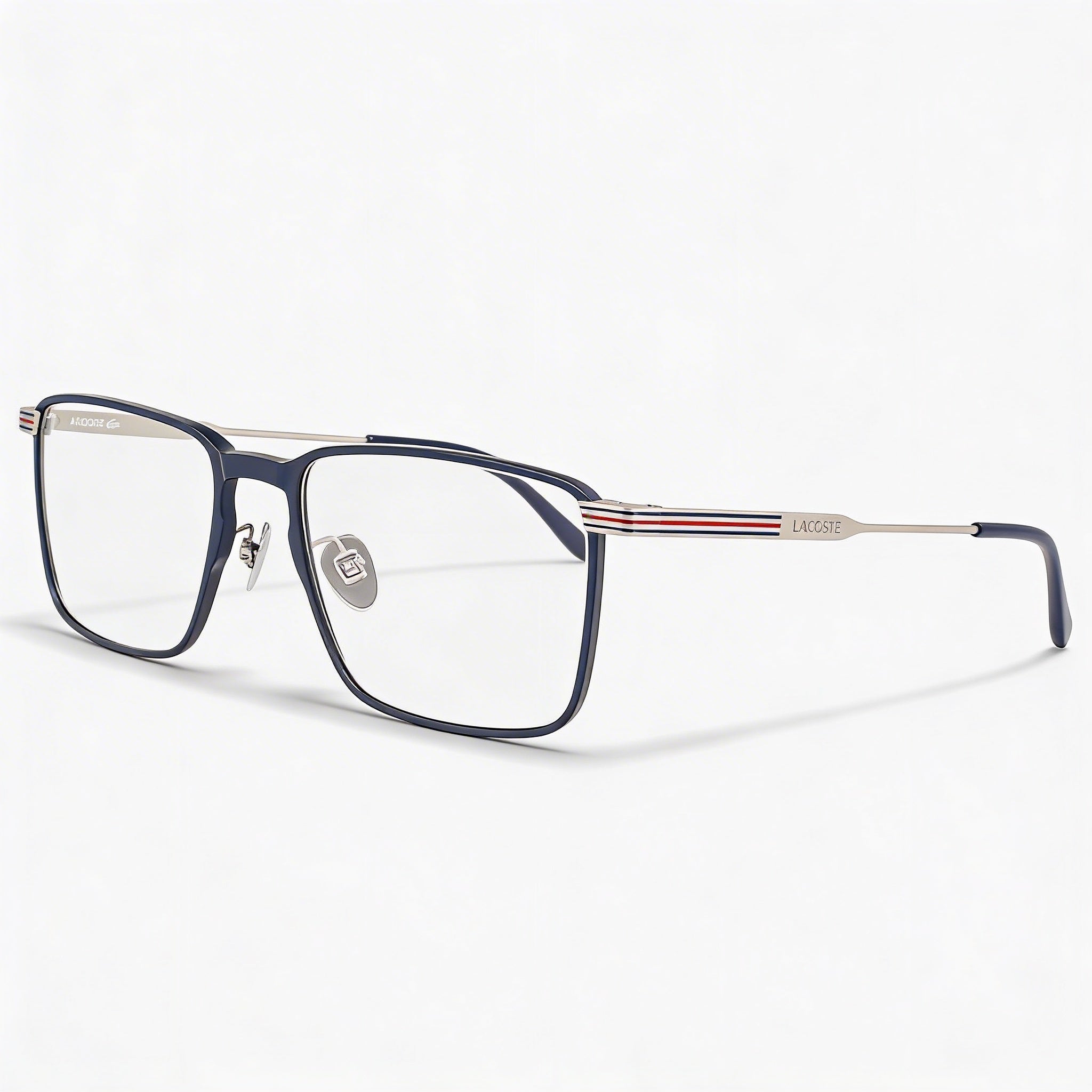 Lacoste Casual Men's Semimatte Blue Prescription Eyeglasses Frames, Lens 54mm, Bridge 18mm, Temple 145mm, Photo 1
