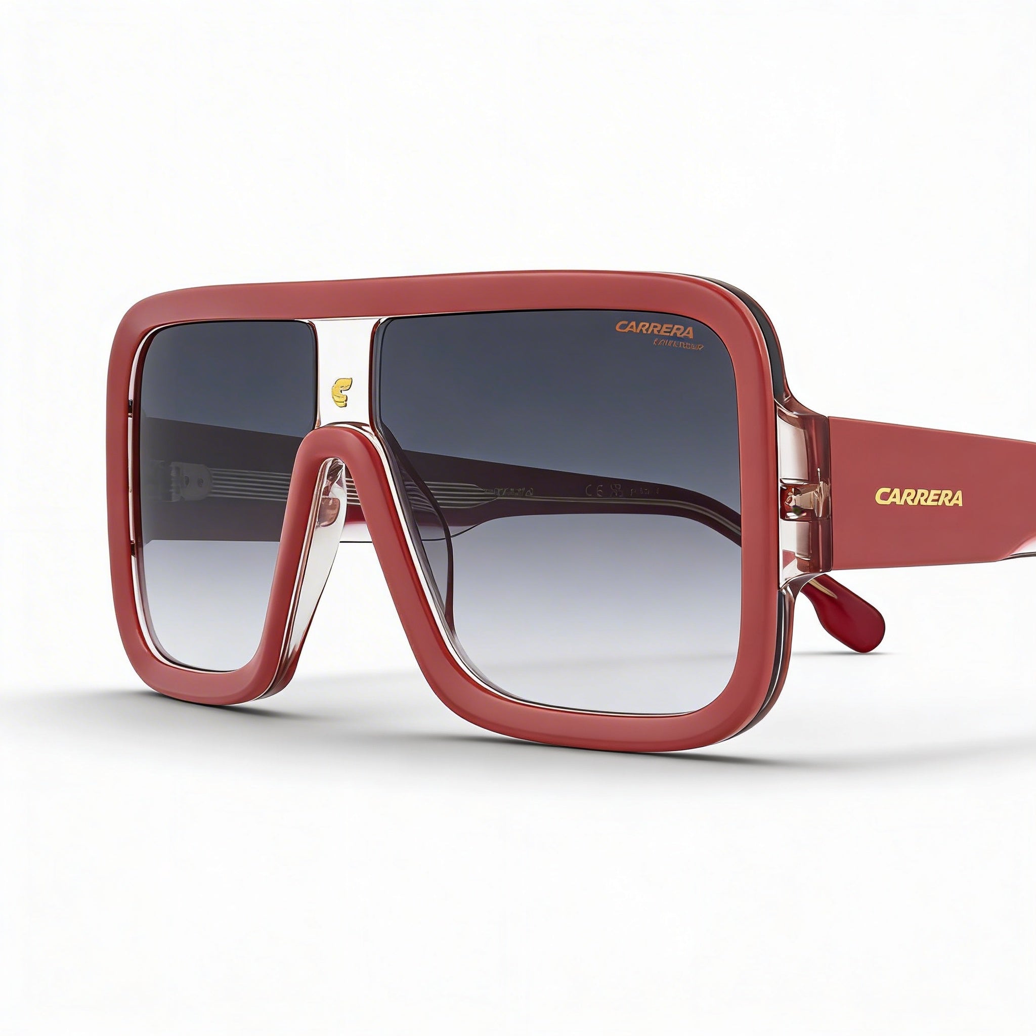 Gafas de sol Carrera Flaglab 14 para hombre, acetato, rosa, beige, gris oscuro, sombreado, policarbonato, no polarizadas, protección UV, 62 mm, Photo 1