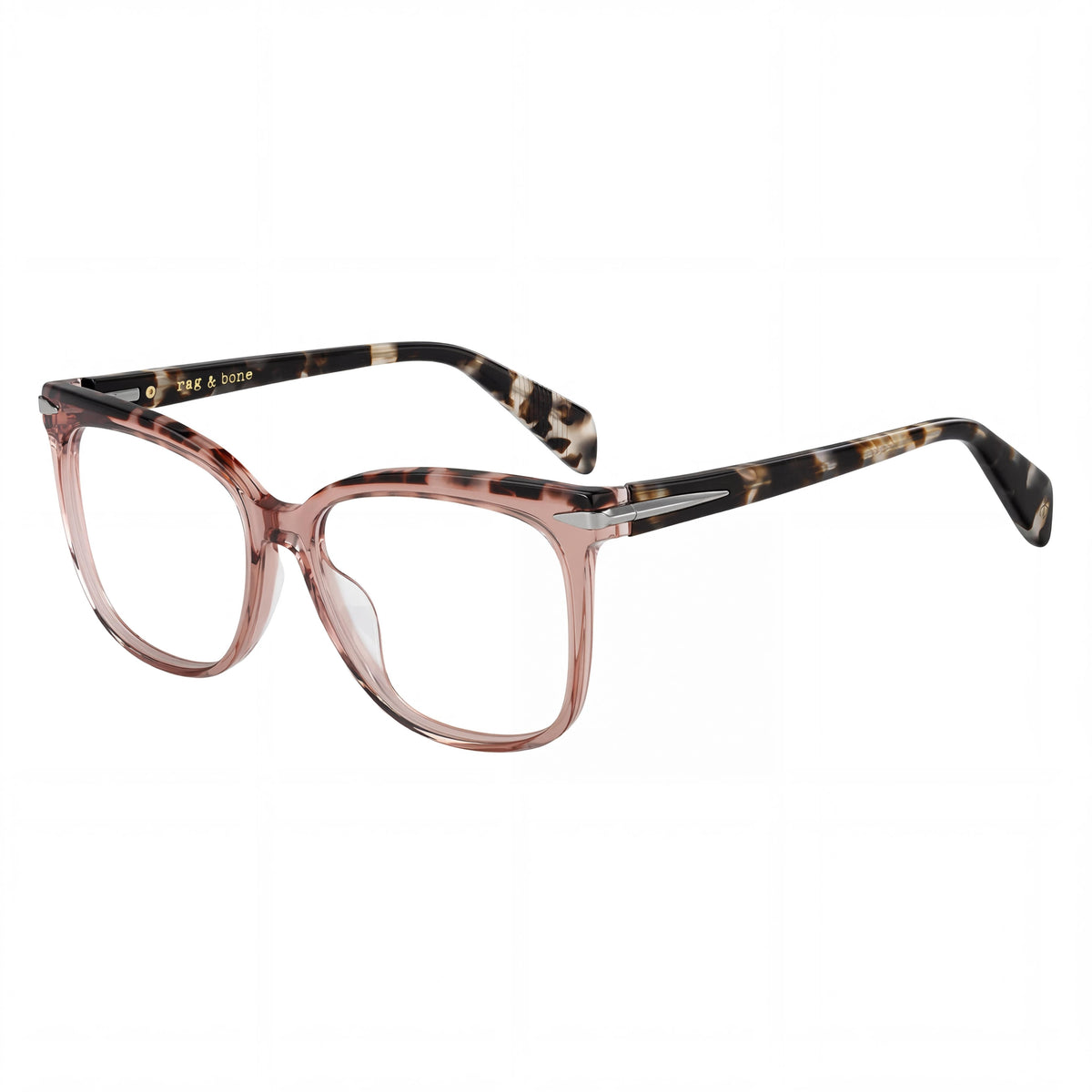 Rag & Bone Rnb 3024 Modelo Montura Metálica Gafas de Mujer con Lentes de Policarbonato Rosa 53-16-140, Photo 1