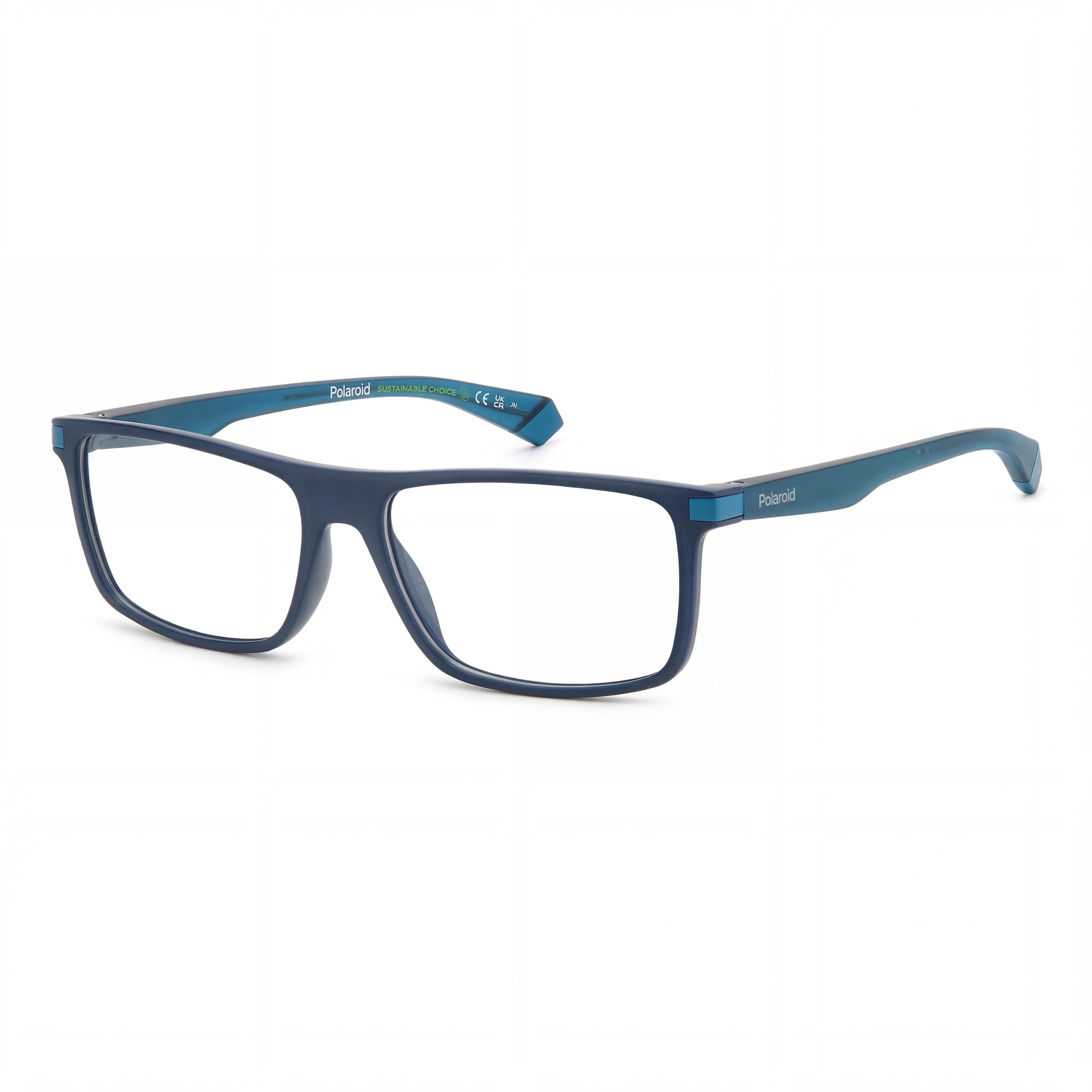 Gafas de sol Polaroid Modern para mujer no polarizadas con montura azul de ECO CO-POLIÉSTER de 55 mm, Photo 1