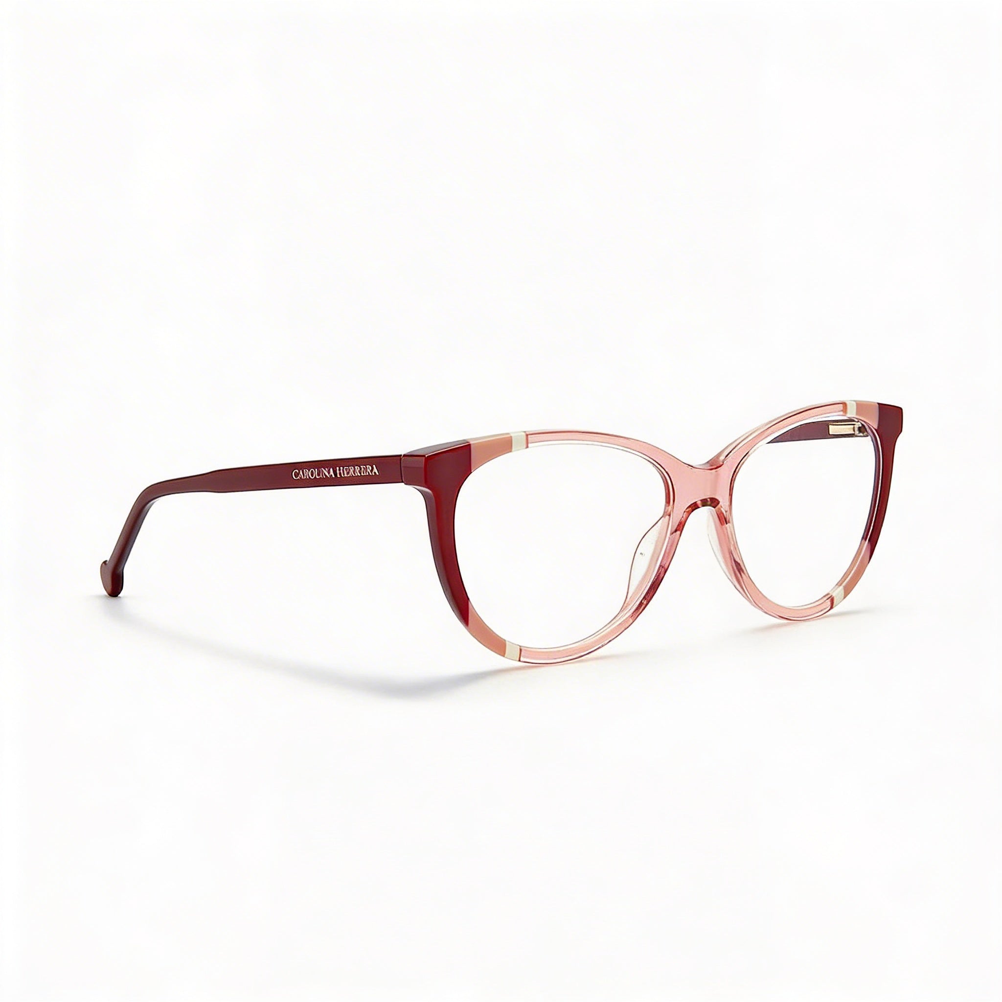 Carolina Herrera Ch 0064 Women's Eyeglasses Acetate Burgundy Nude  55mm, Photo 2