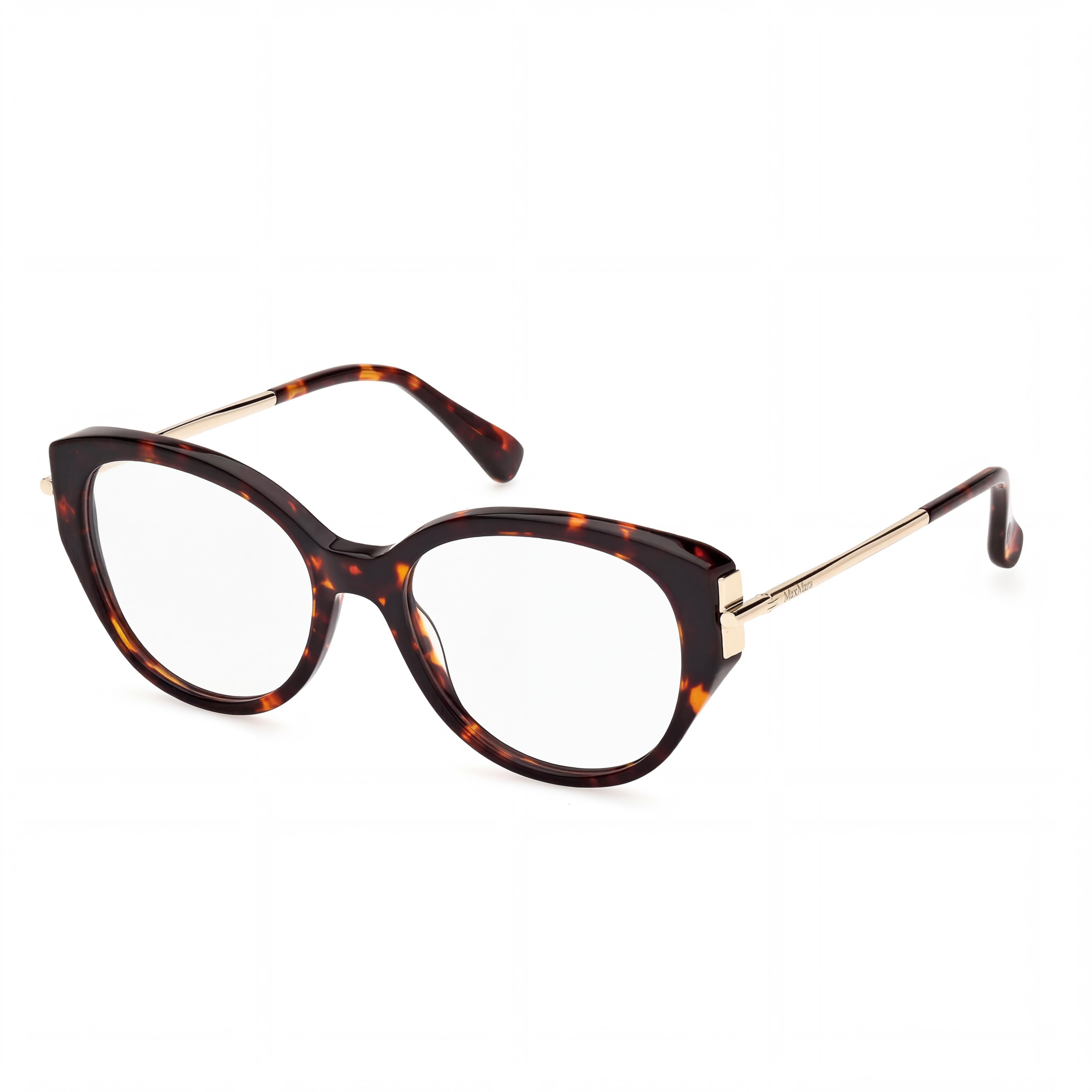 MaxMara Mm5116 Women's Sunglasses, Plastic Frame in Dark Havana Shiny Pale Gold, 52mm, Photo 1