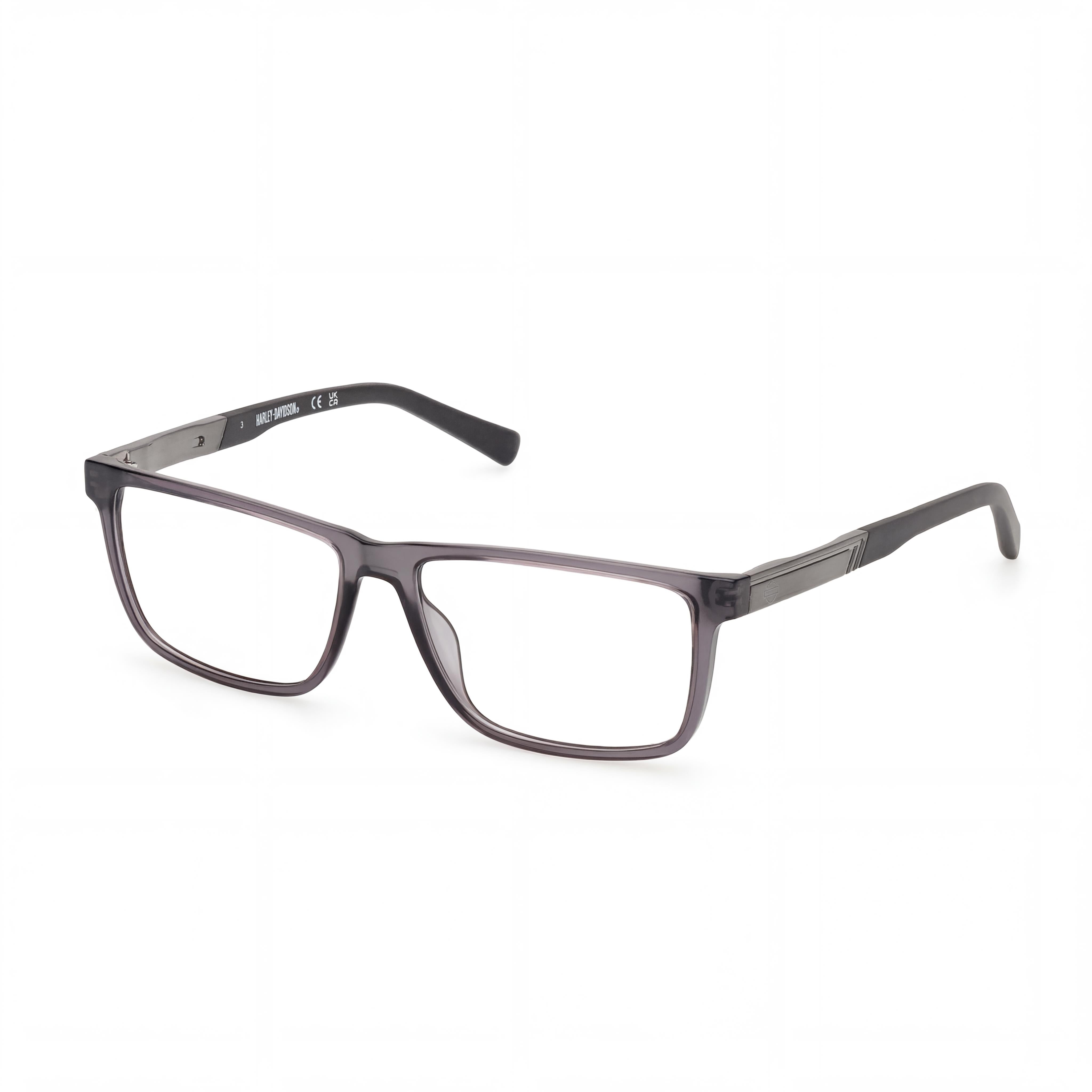 Harley-Davidson Classic Unisex Eyewear, Injected Frame, Polycarbonate Lenses, Shiny Grey 57/15/145, Photo 1