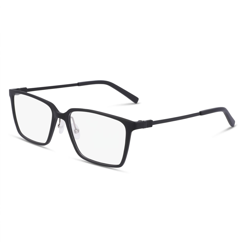 Gafas unisex Flexon Ep8010 con montura y lentes de acero de aleación negro mate de 54 mm