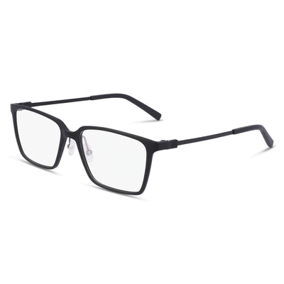 Gafas unisex Flexon Ep8010 con montura y lentes de acero de aleación negro mate de 54 mm